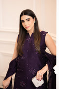 Hana | Signature Series | Amethyst Glow M Plum Raw Silk