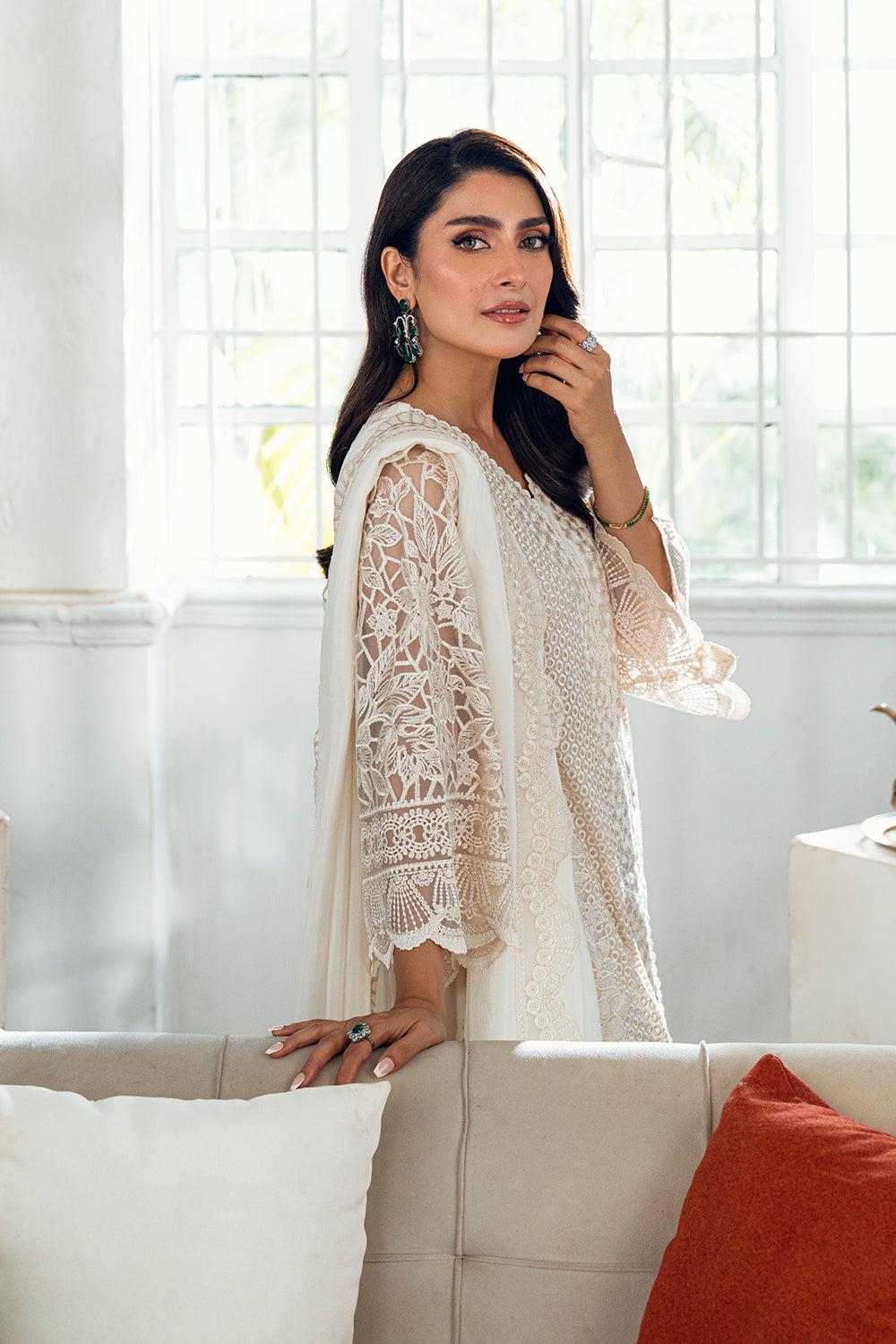 Azure | Vogue Formals | Ethereal Pearl M Cream Net