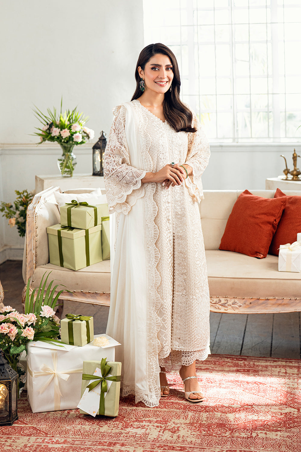 Azure | Vogue Formals | Ethereal Pearl Custom Size Cream Net