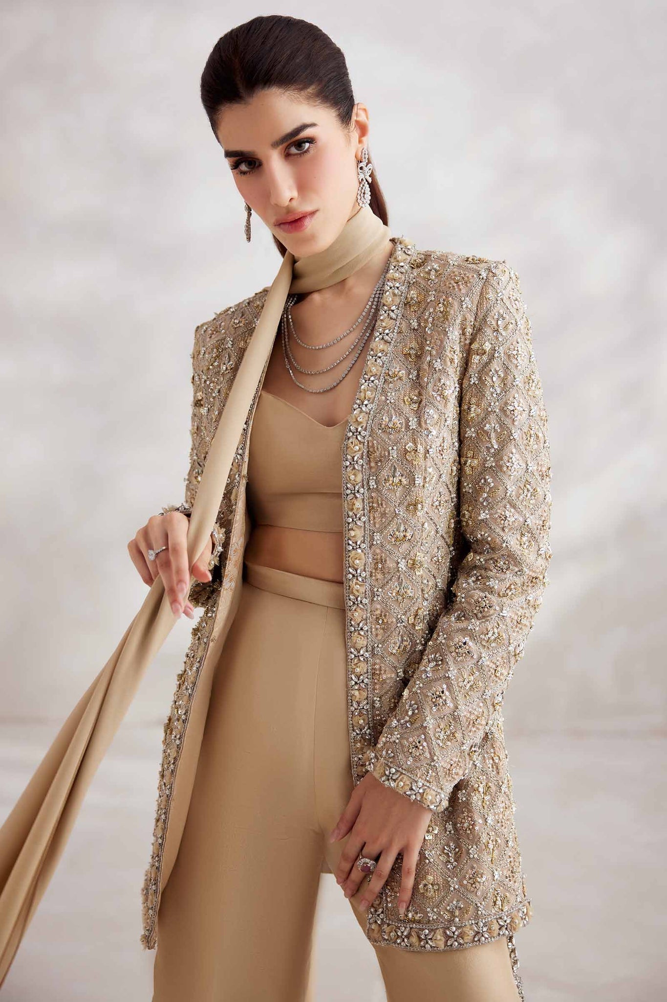 Elan | Elitarie Wedding Formals | AUR‰LIEN (EP-21212) - Pakistani Designer Dress - by Elan | Type: Ladies Clothes - 100% Original at Saira Sultan