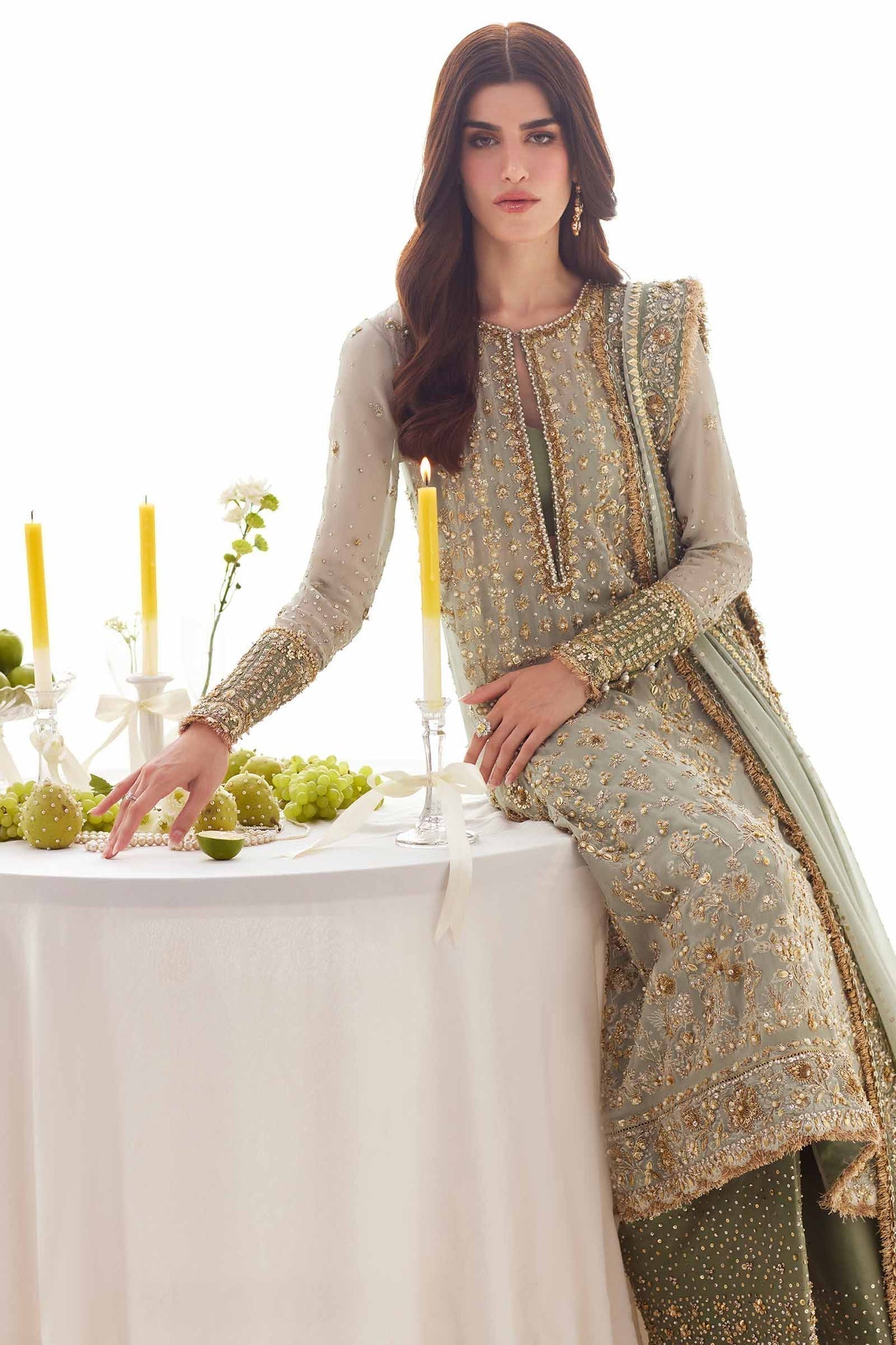 Elan | Elitarie Wedding Formals | V‰RONIQUE  (EP-21217) - Pakistani Designer Dress - by Elan | Type: Ladies Clothes - 100% Original at Saira Sultan