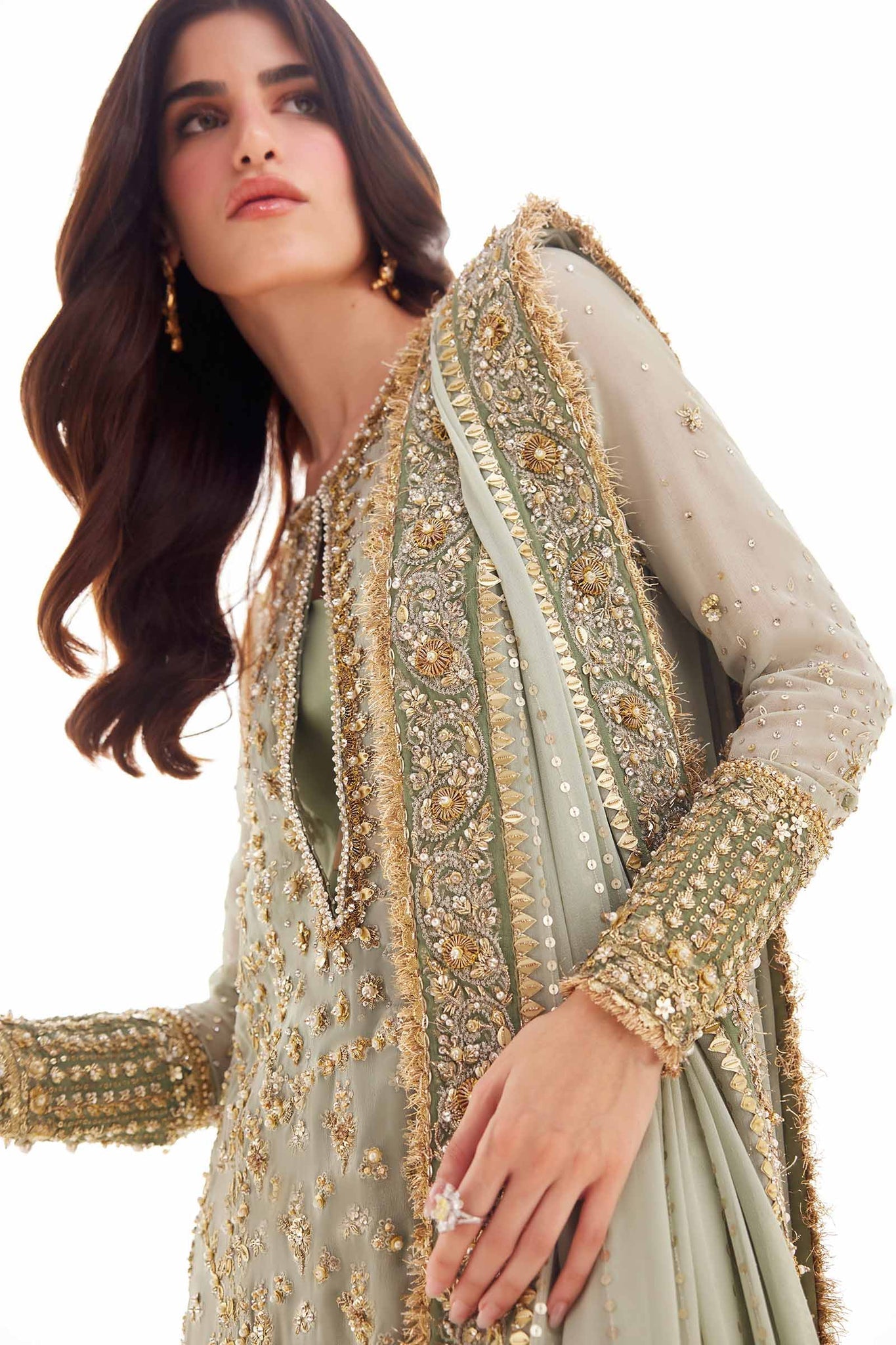 Elan | Elitarie Wedding Formals | V‰RONIQUE  (EP-21217) - Pakistani Designer Dress - by Elan | Type: Ladies Clothes - 100% Original at Saira Sultan