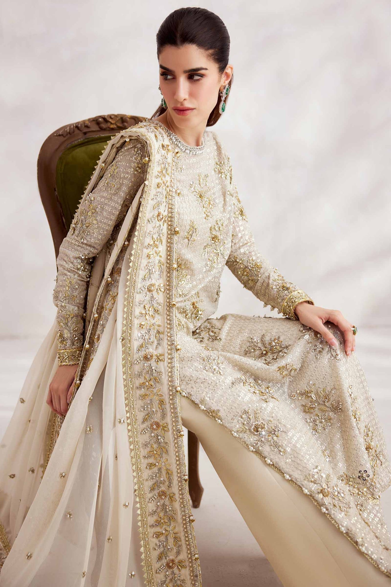 Elan | Elitarie Wedding Formals | TR‰SOR (EP-21216) - Pakistani Designer Dress - by Elan | Type: Ladies Clothes - 100% Original at Saira Sultan