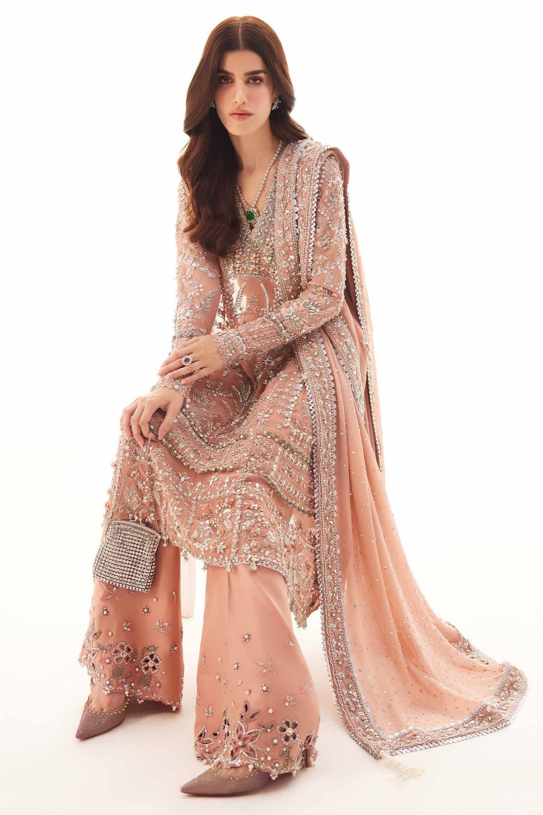 Elan | Elitarie Wedding Formals | ROS‰A (EP-21213) - Pakistani Designer Dress - by Elan | Type: Ladies Clothes - 100% Original at Saira Sultan