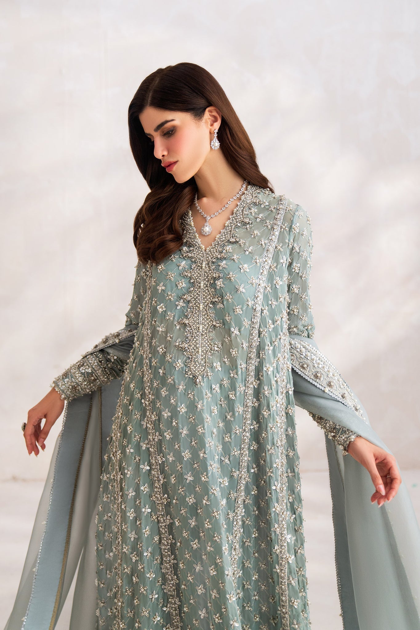 Elan | Elitarie Wedding Formals | C‰LESTINE (EP-21214) - Pakistani Designer Dress - by Elan | Type: Ladies Clothes - 100% Original at Saira Sultan