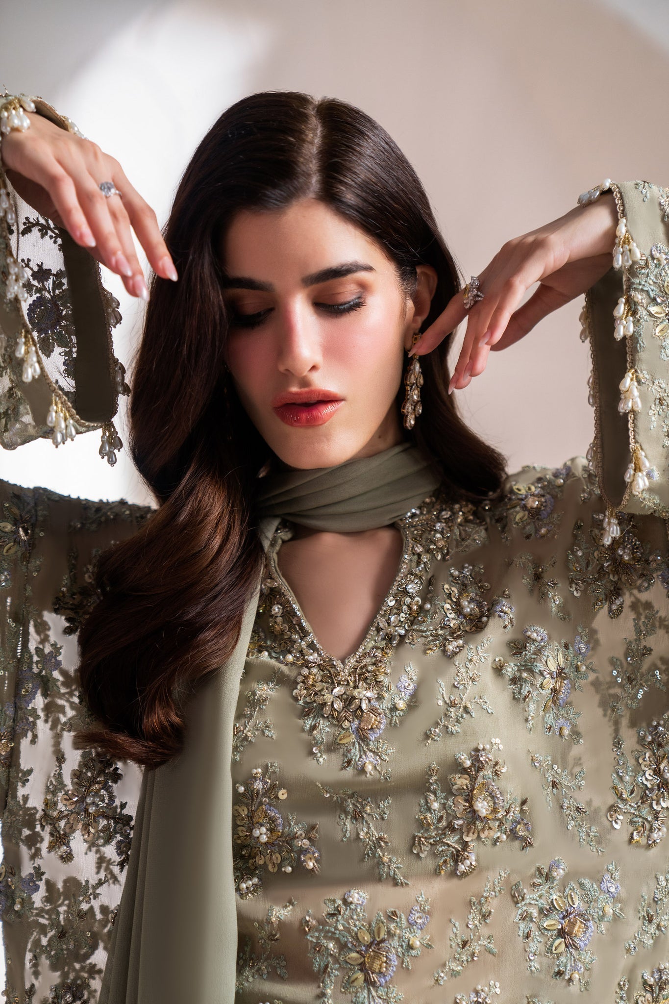 Elan | Elitarie Wedding Formals | CLART‰ (EP-21215) - Pakistani Designer Dress - by Elan | Type: Ladies Clothes - 100% Original at Saira Sultan