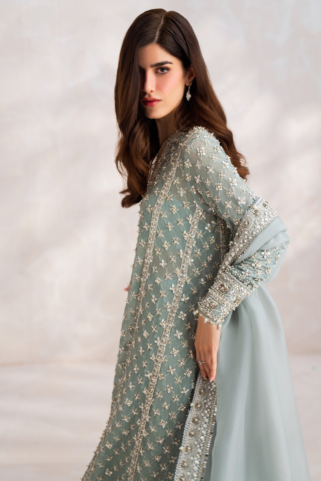 Elan | Elitarie Wedding Formals | C‰LESTINE (EP-21214) - Pakistani Designer Dress - by Elan | Type: Ladies Clothes - 100% Original at Saira Sultan