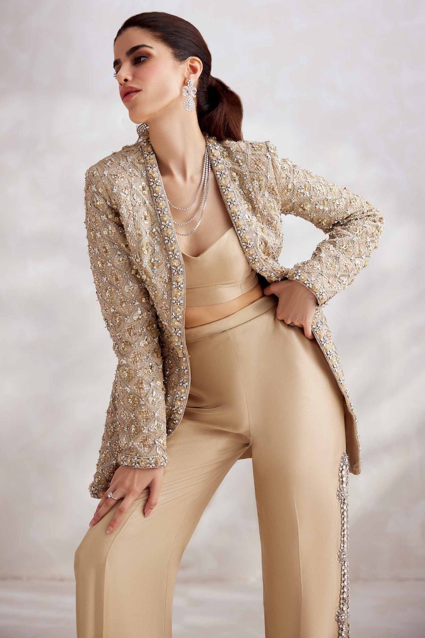 Elan | Elitarie Wedding Formals | AUR‰LIEN (EP-21212) - Pakistani Designer Dress - by Elan | Type: Ladies Clothes - 100% Original at Saira Sultan