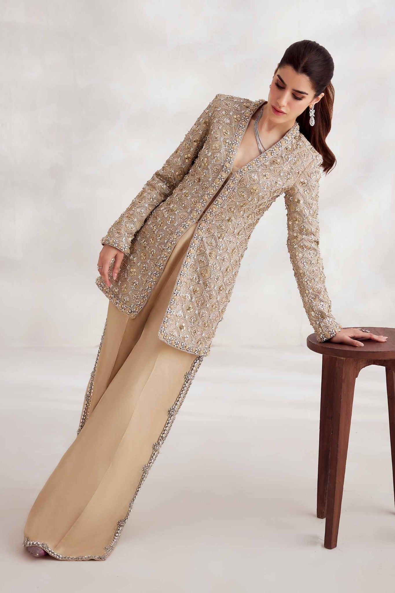 Elan | Elitarie Wedding Formals | AUR‰LIEN (EP-21212) - Pakistani Designer Dress - by Elan | Type: Ladies Clothes - 100% Original at Saira Sultan