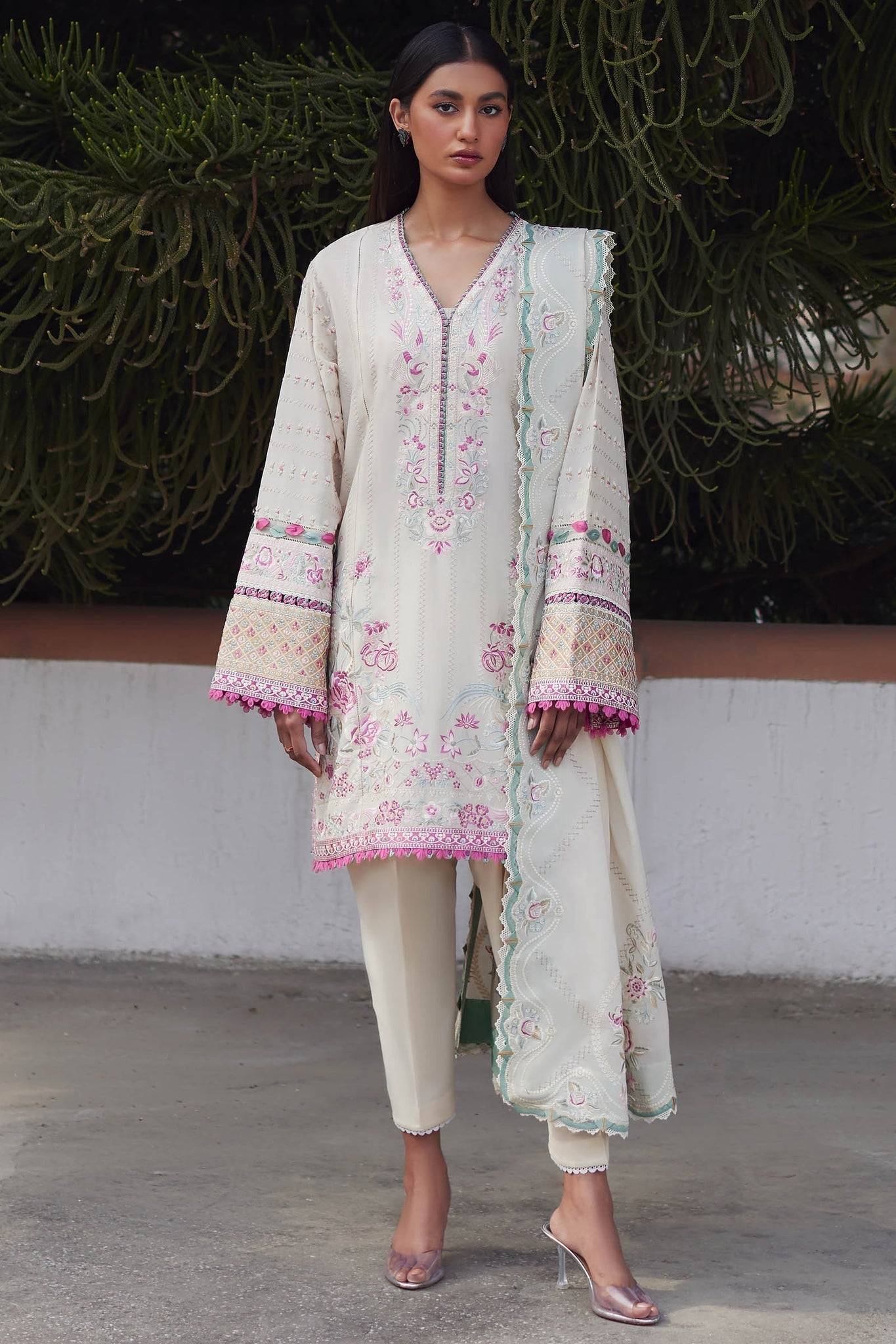 Elan | Lawn24 | AIRA (EL24-10 B) - Pakistani Designer Dress - by Elan | Type: Luxury - 100% Original at Saira Sultan