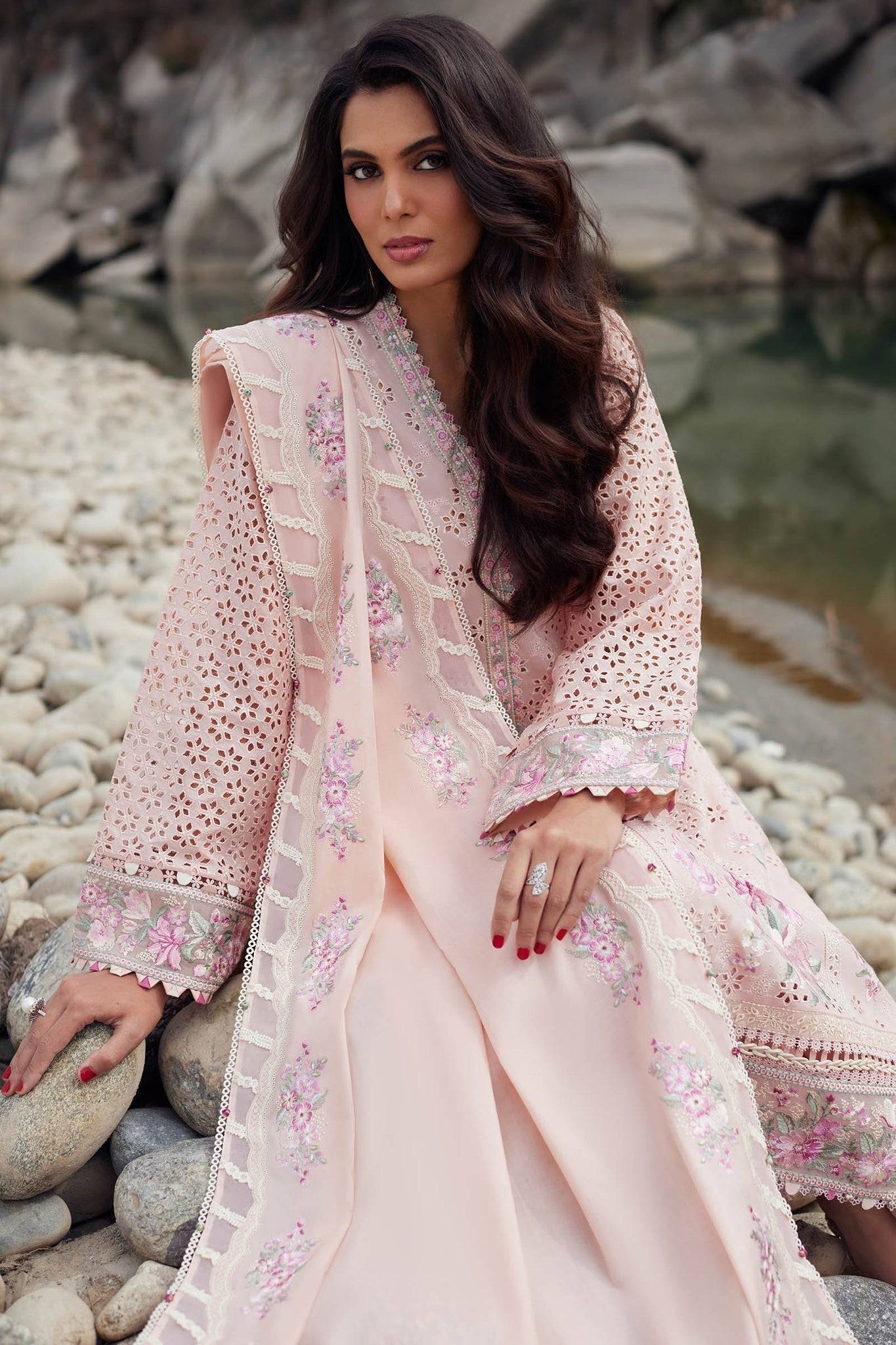 Elan | Lawn24 | AIREEN (EL24-09 A) - Pakistani Designer Dress - by Elan | Type: Luxury - 100% Original at Saira Sultan