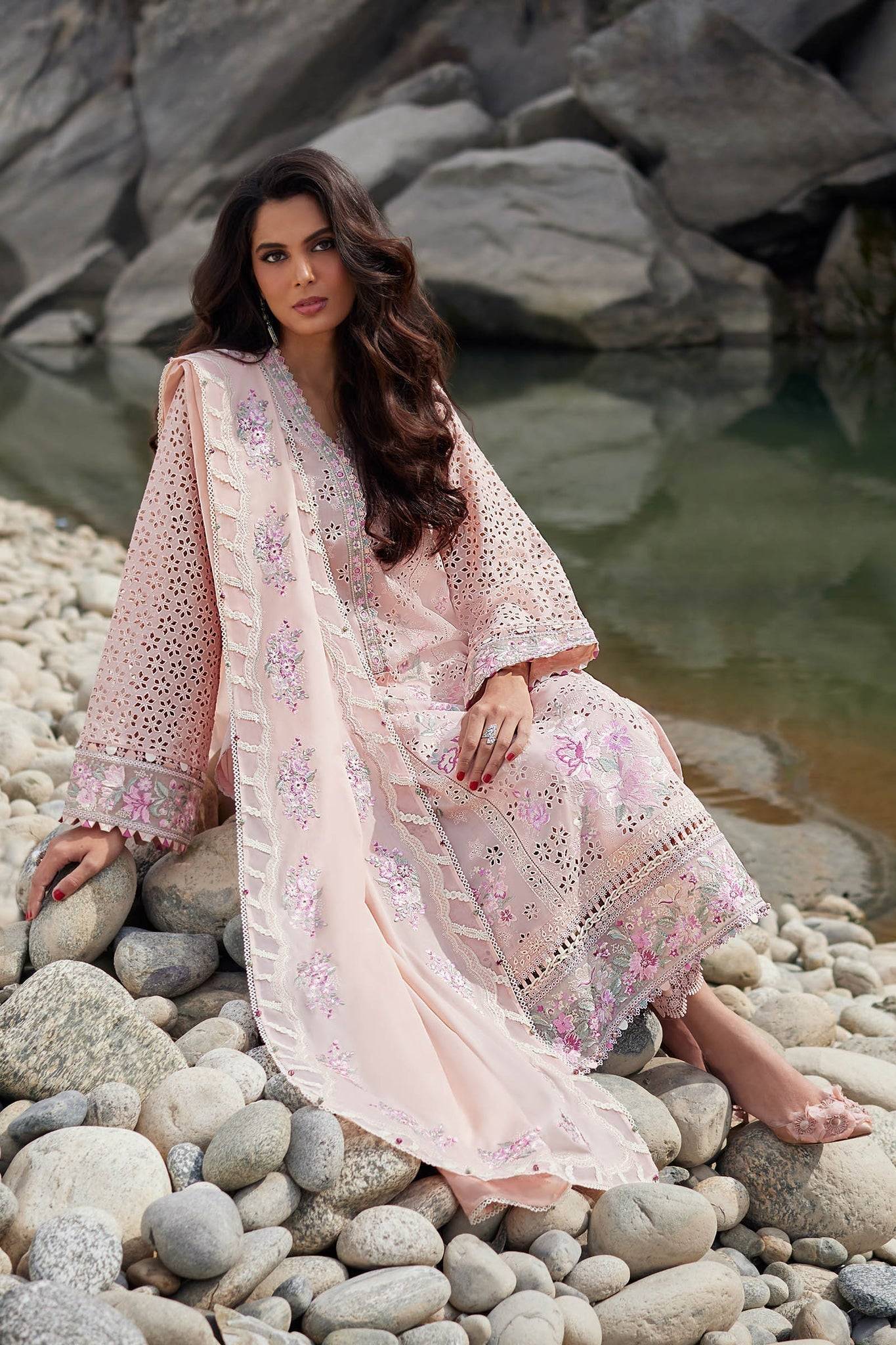 Elan | Lawn24 | AIREEN (EL24-09 A) - Pakistani Designer Dress - by Elan | Type: Luxury - 100% Original at Saira Sultan