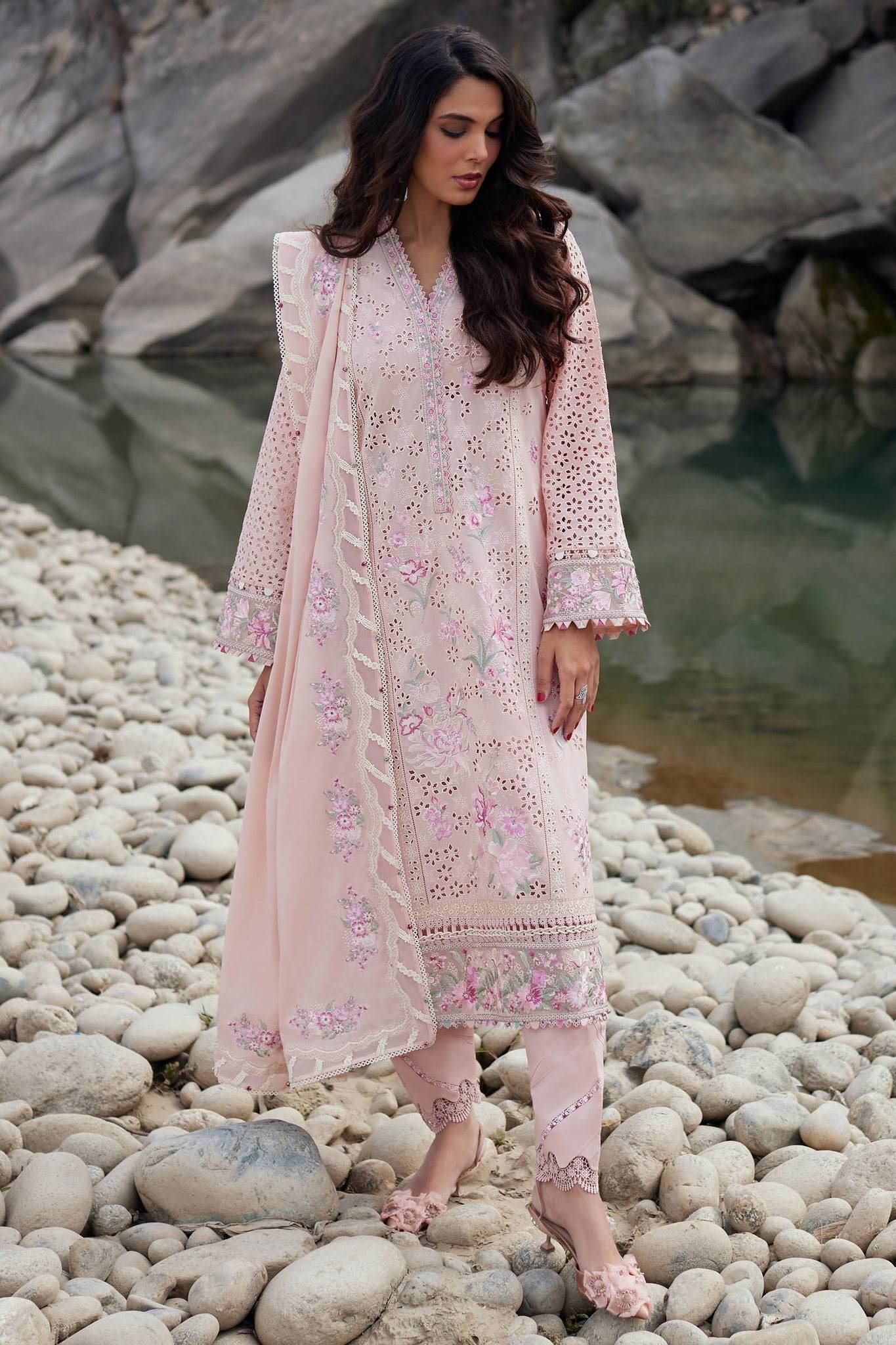 Elan | Lawn24 | AIREEN (EL24-09 A) - Pakistani Designer Dress - by Elan | Type: Luxury - 100% Original at Saira Sultan
