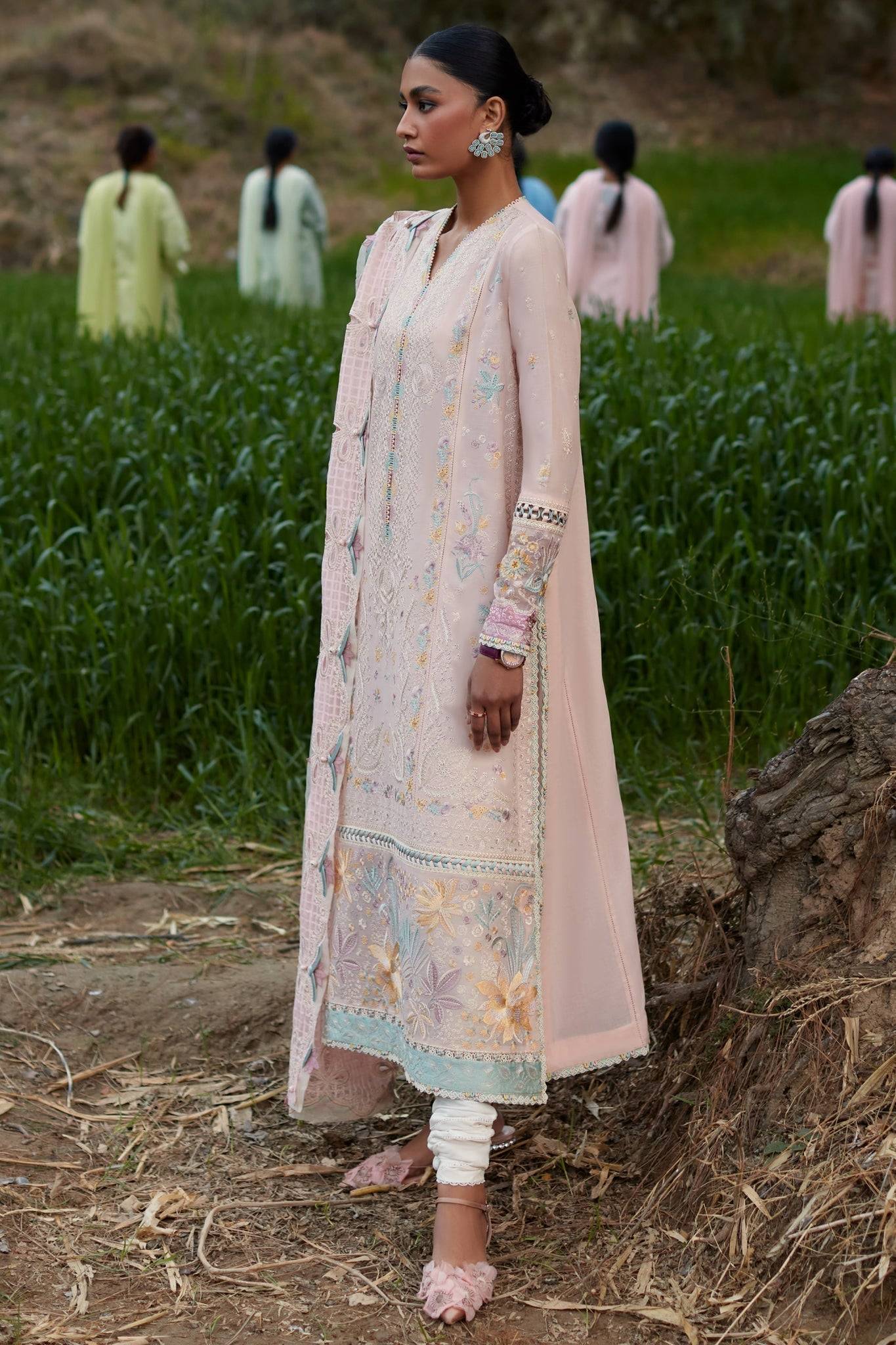 Elan | Lawn24 | NEZIHA (EL24-05 B) - Pakistani Designer Dress - by Elan | Type: Luxury - 100% Original at Saira Sultan