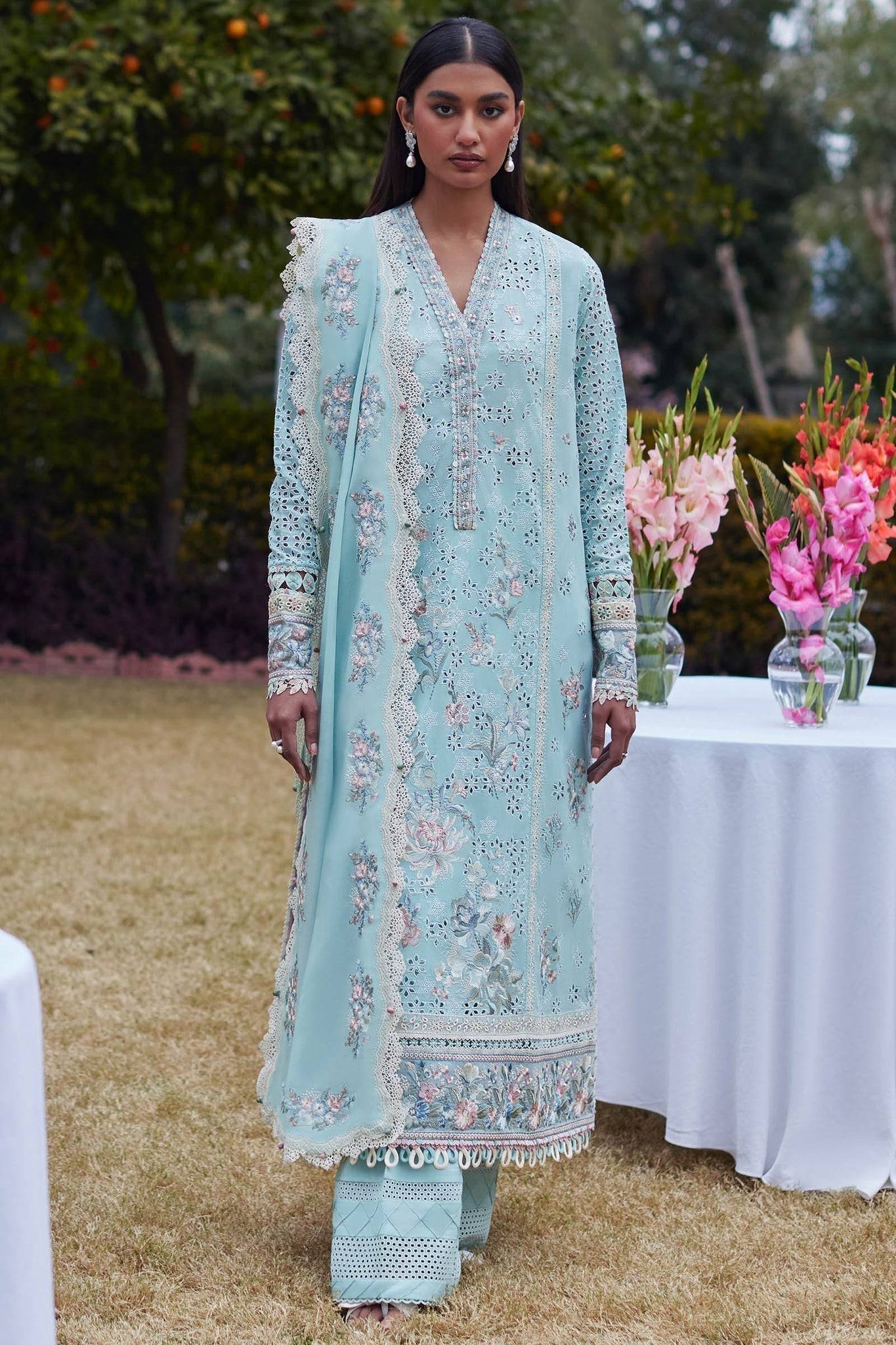 Elan | Lawn24 | AIREEN (EL24-09 B) - Pakistani Designer Dress - by Elan | Type: Luxury - 100% Original at Saira Sultan