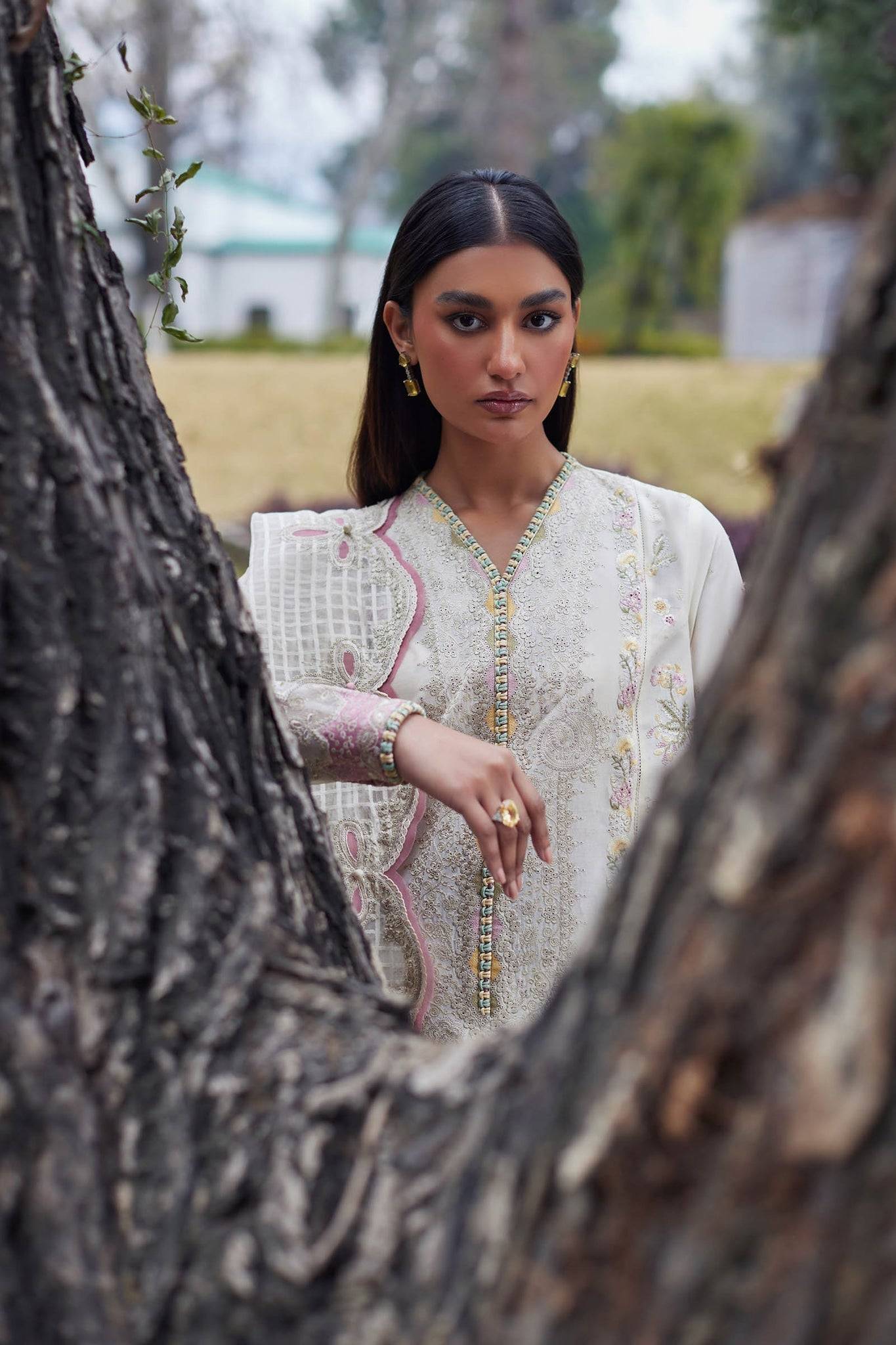 Elan | Lawn24 | NEZIHA (EL24-05 A) - Pakistani Designer Dress - by Elan | Type: Luxury - 100% Original at Saira Sultan