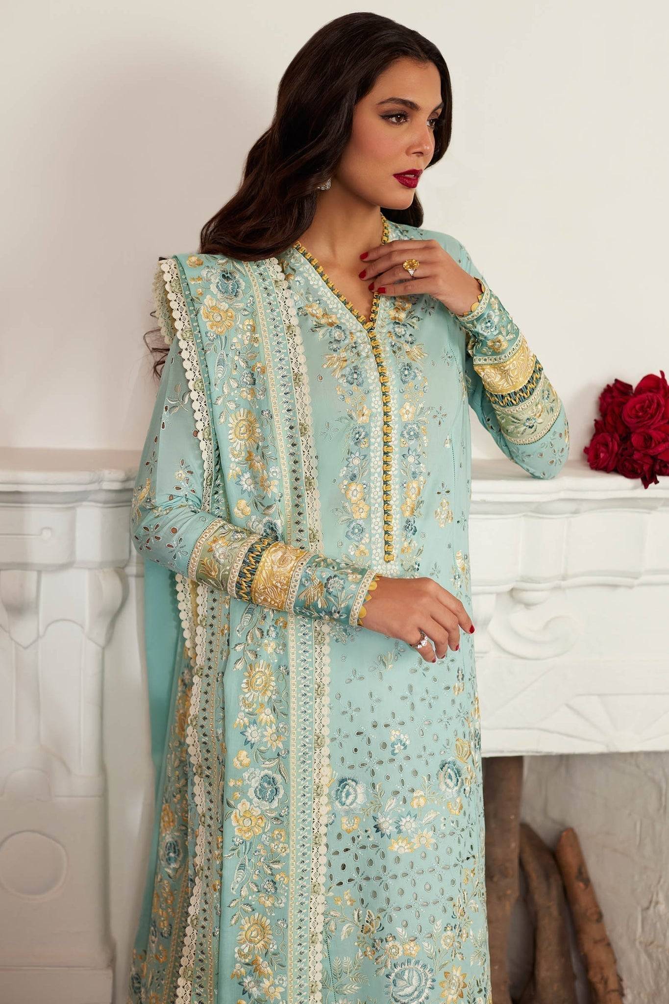 Elan | Lawn24 | IVANA (EL24-06 A) - Pakistani Designer Dress - by Elan | Type: Luxury - 100% Original at Saira Sultan