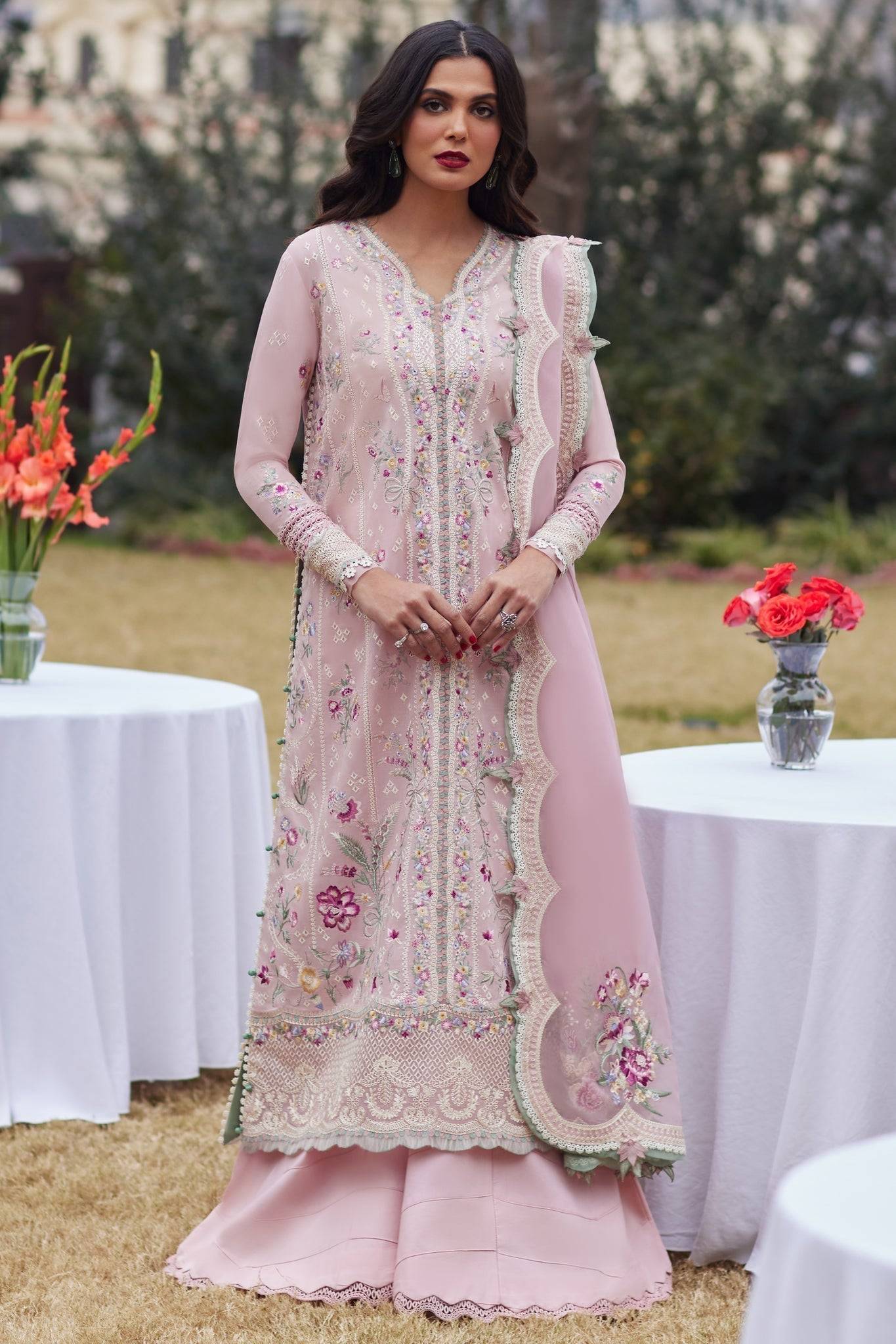 Elan | Lawn24 | MIRZETA (EL24-11 B) - Pakistani Designer Dress - by Elan | Type: Luxury - 100% Original at Saira Sultan