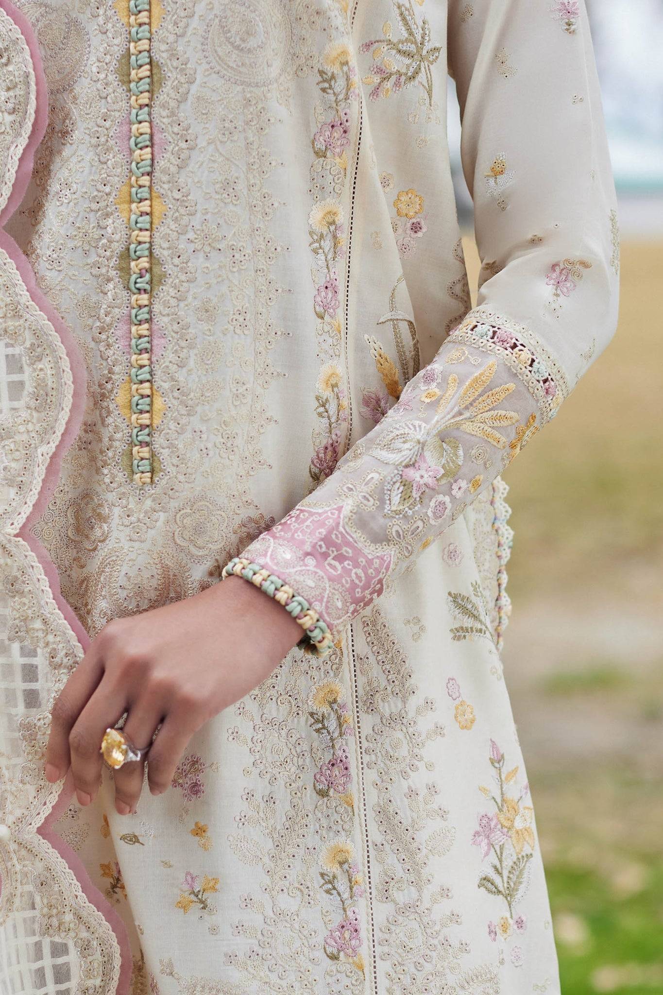 Elan | Lawn24 | NEZIHA (EL24-05 A) - Pakistani Designer Dress - by Elan | Type: Luxury - 100% Original at Saira Sultan