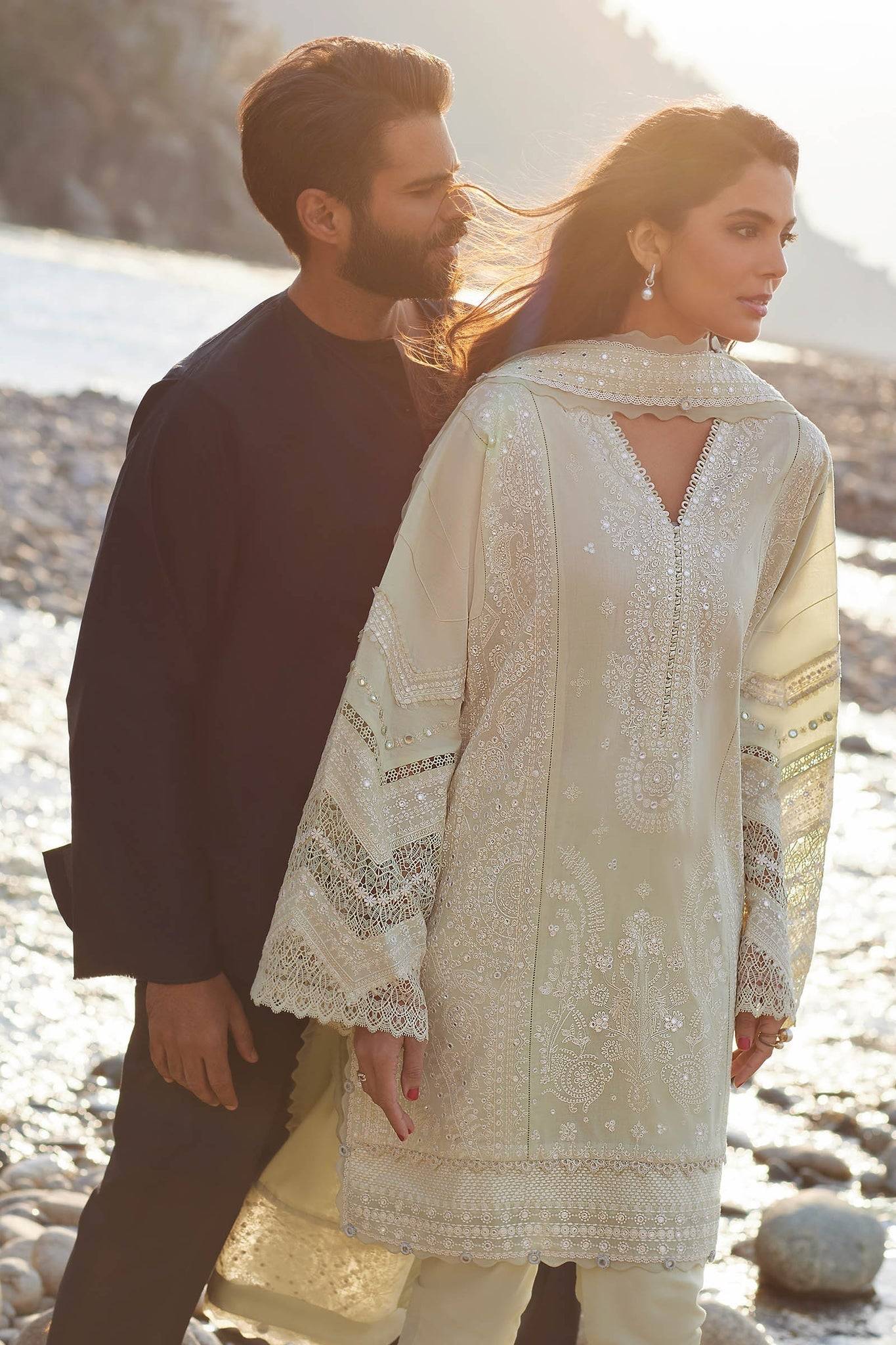 Elan | Lawn24 | ZEINA (EL24-12 A) - Pakistani Designer Dress - by Elan | Type: Luxury - 100% Original at Saira Sultan