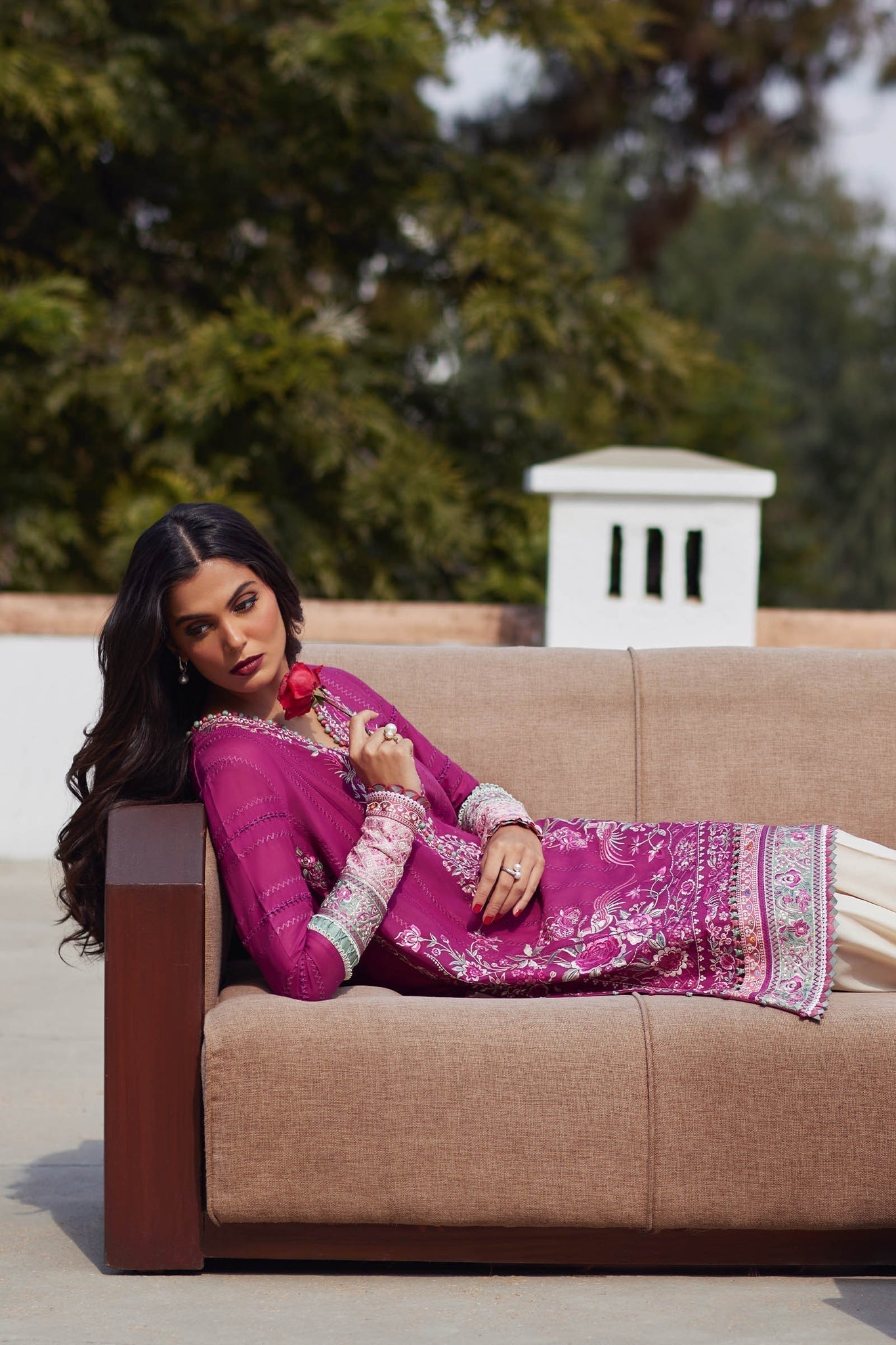 Elan | Lawn24 | AIRA (EL24-10 A) - Pakistani Designer Dress - by Elan | Type: Luxury - 100% Original at Saira Sultan