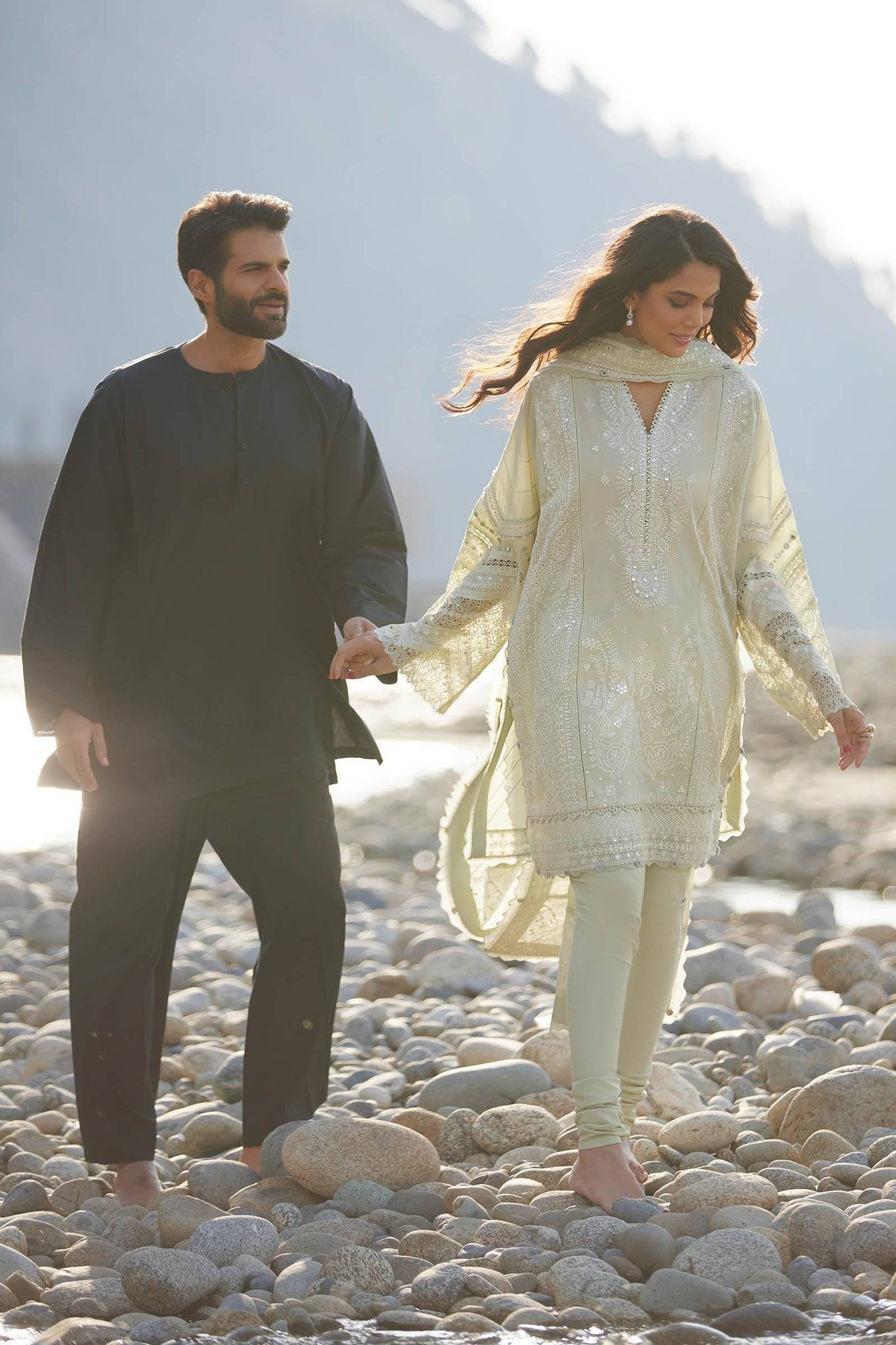 Elan | Lawn24 | ZEINA (EL24-12 A) - Pakistani Designer Dress - by Elan | Type: Luxury - 100% Original at Saira Sultan