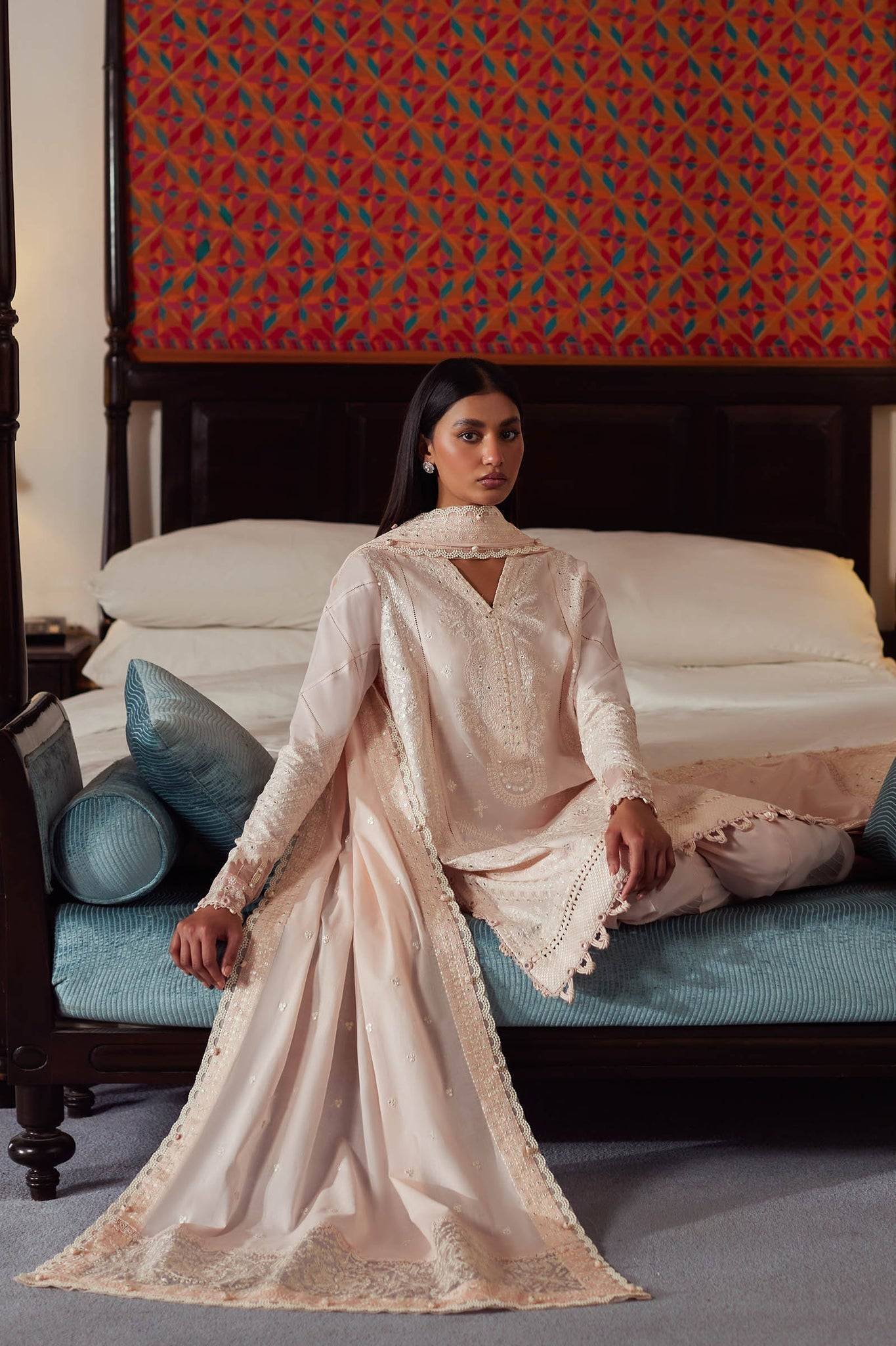 Elan | Lawn24 | ZEINA (EL24-12 B) - Pakistani Designer Dress - by Elan | Type: Luxury - 100% Original at Saira Sultan