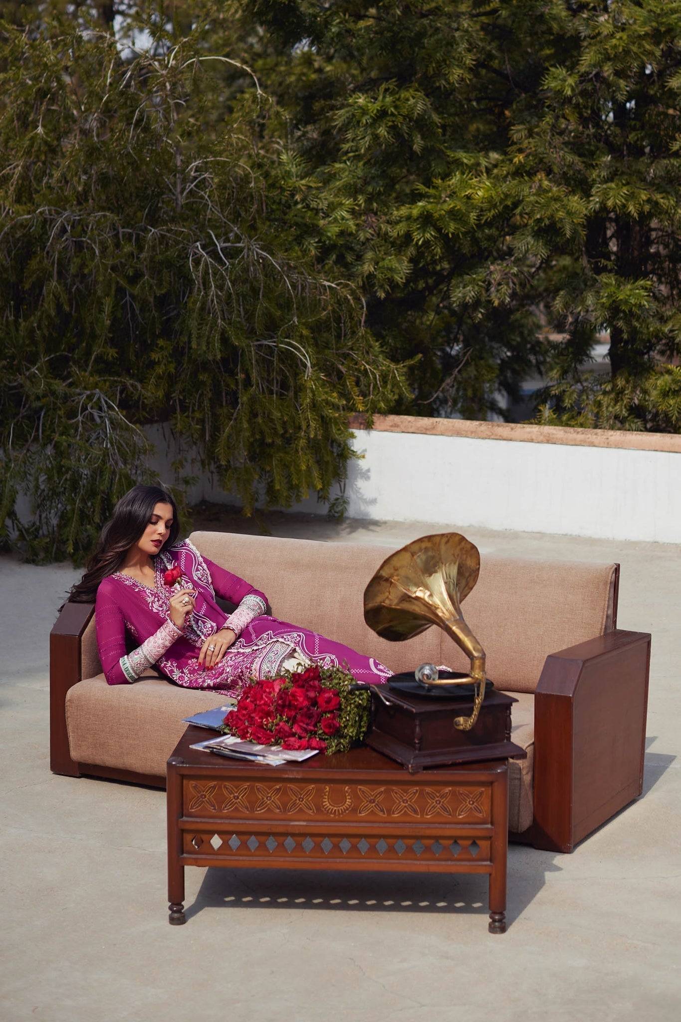 Elan | Lawn24 | AIRA (EL24-10 A) - Pakistani Designer Dress - by Elan | Type: Luxury - 100% Original at Saira Sultan