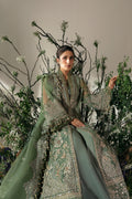 Elan | Wedding Festive 24 | JARDIN DE RŠVES (EC24-05) XL Deep Olive Green Poly Organza