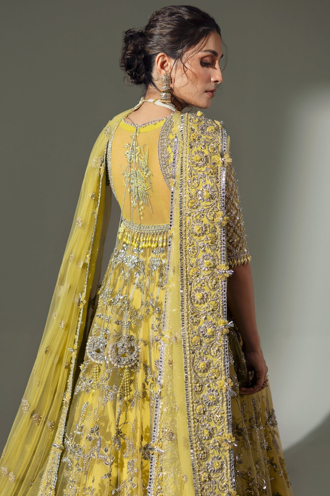 Elan | Wedding Festive 24 | BOTANICAL BLISS (EC24-02) XS Poly Net Lime Yellow