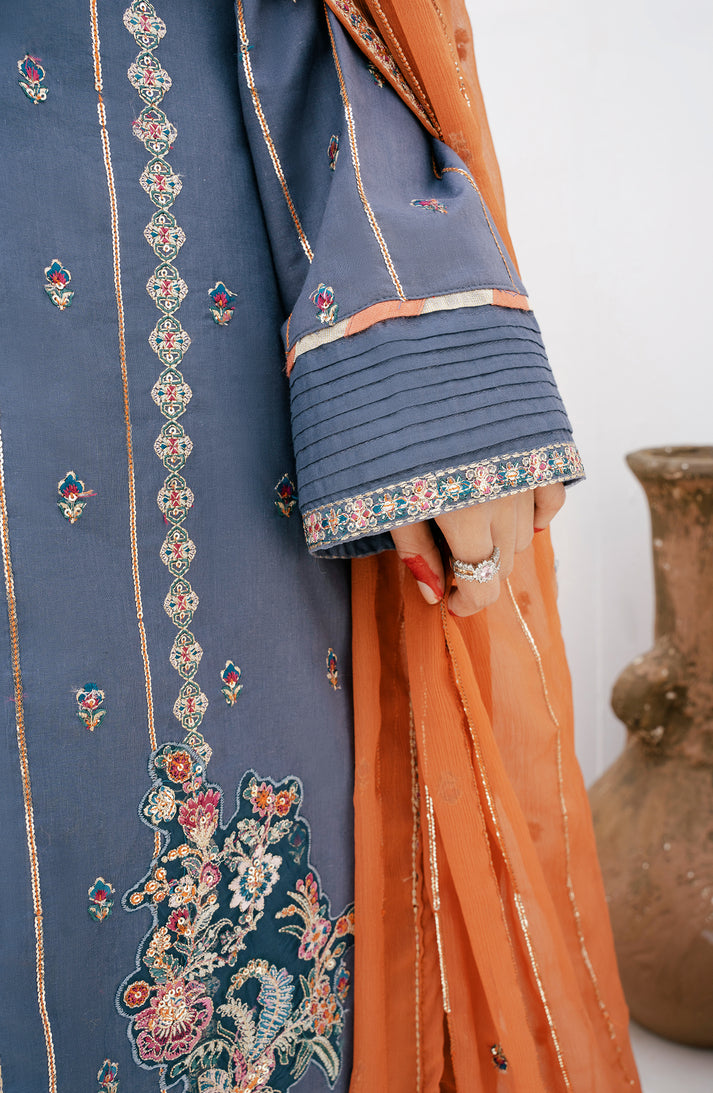 Emaan Adeel | Gul Mohr Eid Pret | AMBER - Pakistani Designer Dress - by Emaan Adeel | Type: Luxury - 100% Original at Saira Sultan