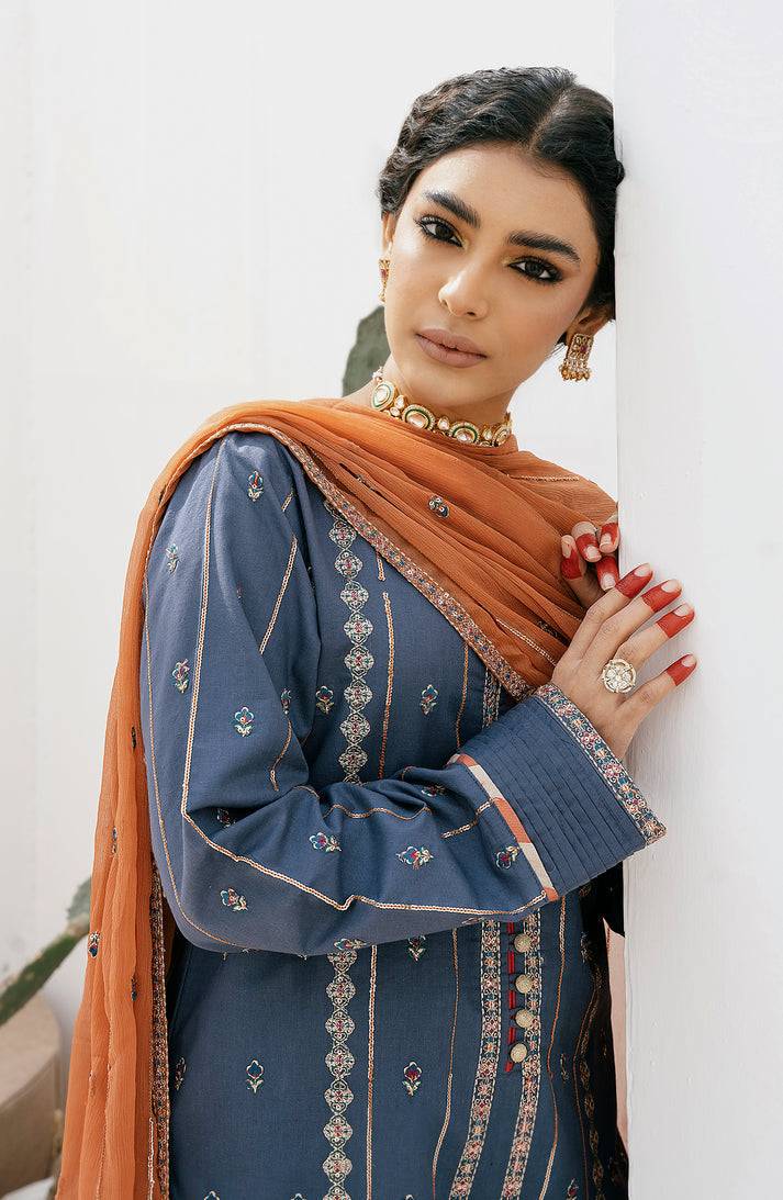 Emaan Adeel | Gul Mohr Eid Pret | AMBER - Pakistani Designer Dress - by Emaan Adeel | Type: Luxury - 100% Original at Saira Sultan