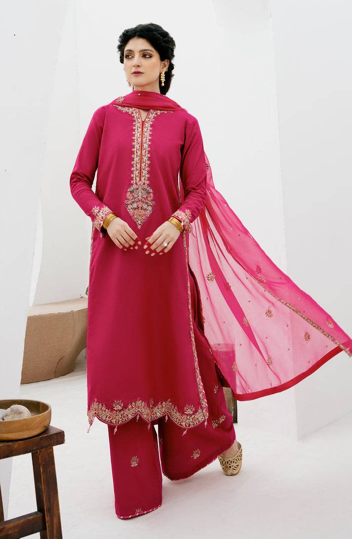 Emaan Adeel | Gul Mohr Eid Pret | DANEEN - Pakistani Designer Dress - by Emaan Adeel | Type: Luxury - 100% Original at Saira Sultan