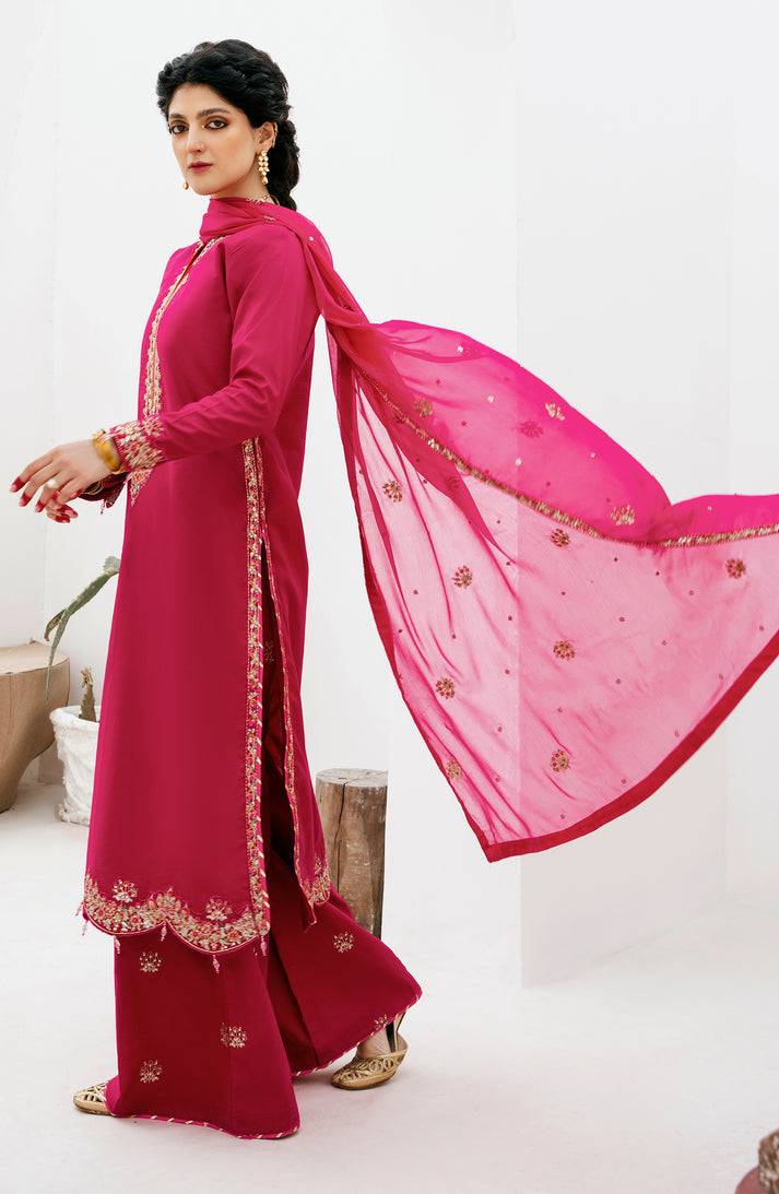 Emaan Adeel | Gul Mohr Eid Pret | DANEEN - Pakistani Designer Dress - by Emaan Adeel | Type: Luxury - 100% Original at Saira Sultan