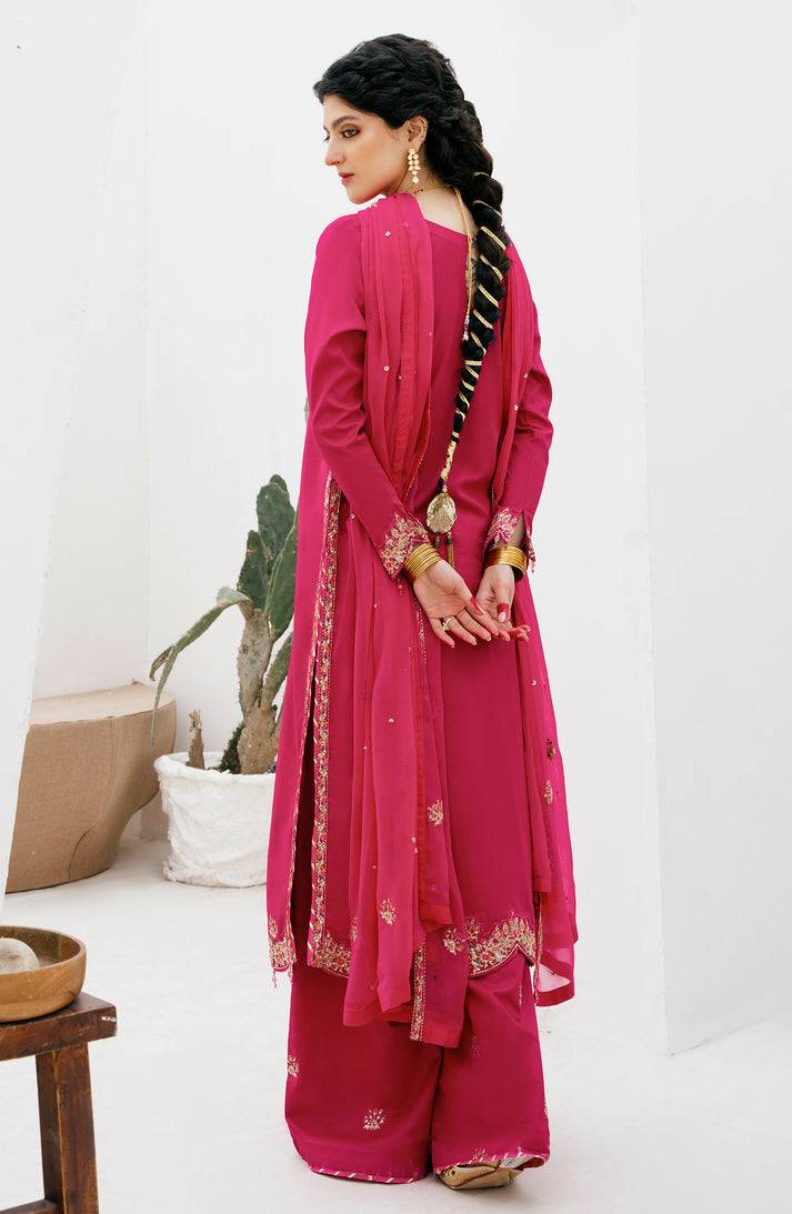 Emaan Adeel | Gul Mohr Eid Pret | DANEEN - Pakistani Designer Dress - by Emaan Adeel | Type: Luxury - 100% Original at Saira Sultan