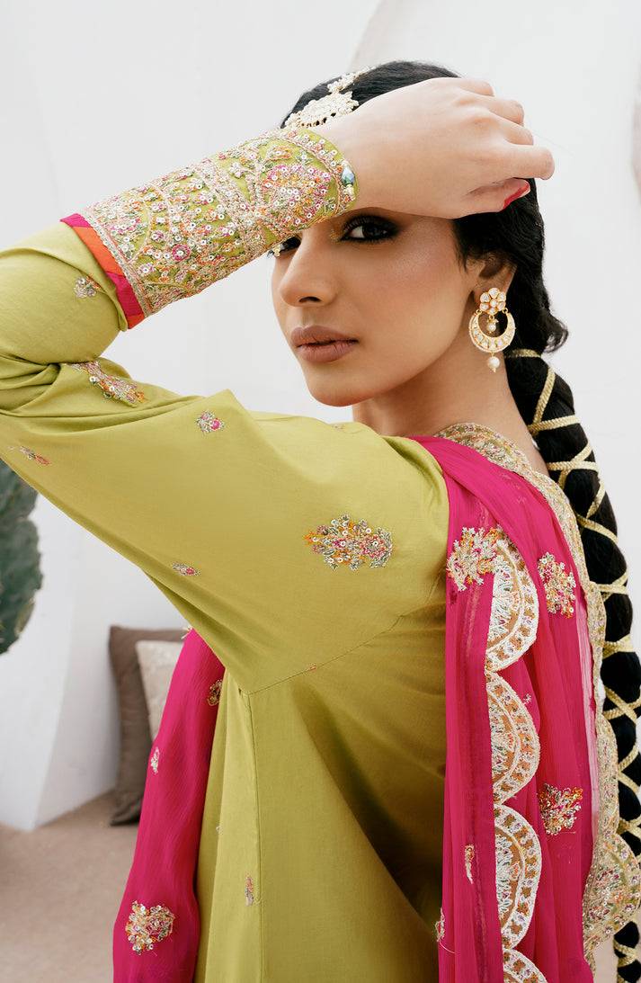 Emaan Adeel | Gul Mohr Eid Pret | ESHAL - Pakistani Designer Dress - by Emaan Adeel | Type: Luxury - 100% Original at Saira Sultan