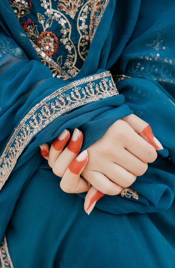 Emaan Adeel | Gul Mohr Eid Pret | ZABEEN - Pakistani Designer Dress - by Emaan Adeel | Type: Luxury - 100% Original at Saira Sultan