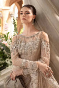 Maria B | Mbroidered Fabrics 2024 | BD-2801 - Pakistani Designer Dress - by Maria B | Type: Bridal - 100% Original at Saira Sultan