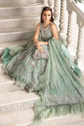 Maria B | Mbroidered Fabrics 2024 | BD-2803 - Pakistani Designer Dress - by Maria B | Type: Bridal - 100% Original at Saira Sultan