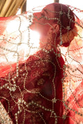 Maria B | Mbroidered Fabrics 2024 | BD-2807 - Pakistani Designer Dress - by Maria B | Type: Bridal - 100% Original at Saira Sultan