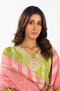 Al Karam | Festive Summer 25 | A-08 M Parrot Green Cotton Silk