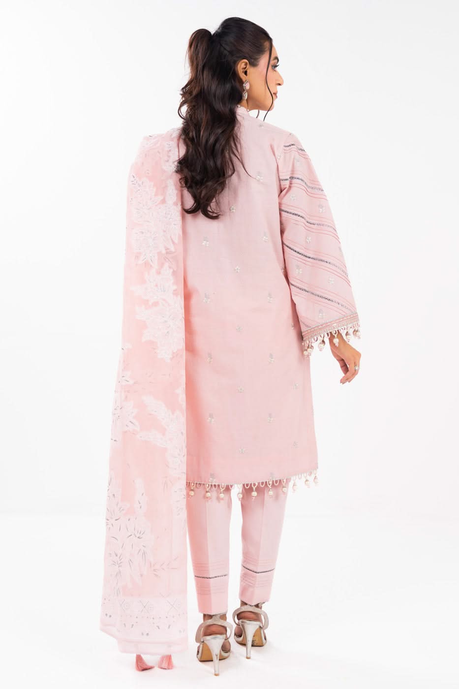 Al Karam | Festive Summer 25 | A-09 XS Baby Pink Doriya