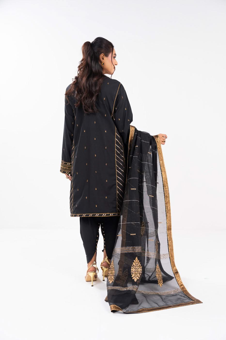 Al Karam | Festive Summer 25 | A-01 S Black Lawn