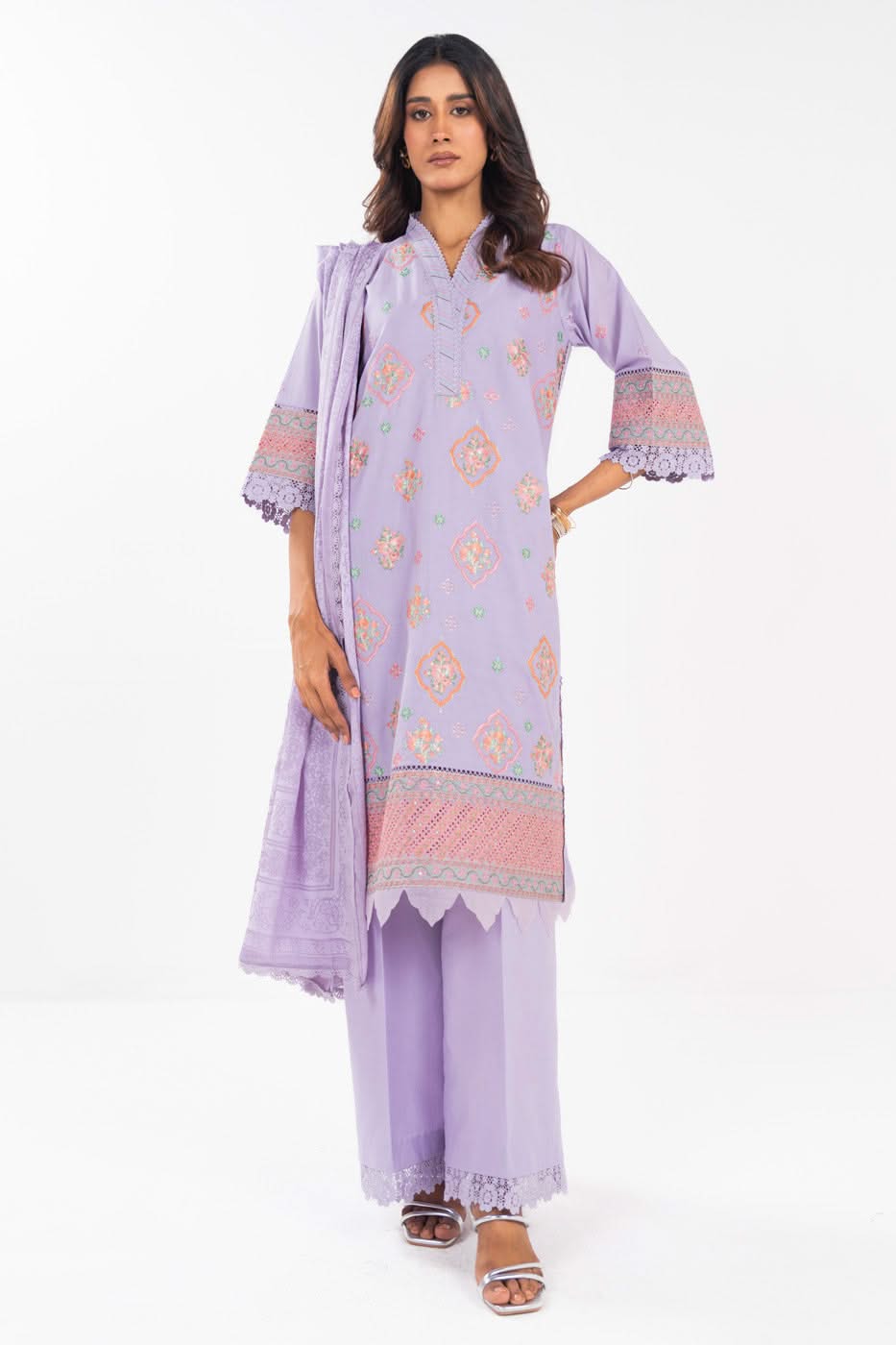 Al Karam | Festive Summer 25 | A-14 XS Lilac Lawn