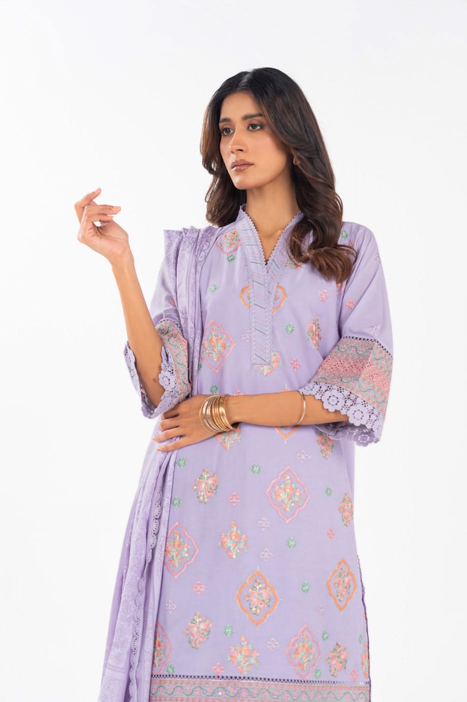 Al Karam | Festive Summer 25 | A-14 L Lilac Lawn