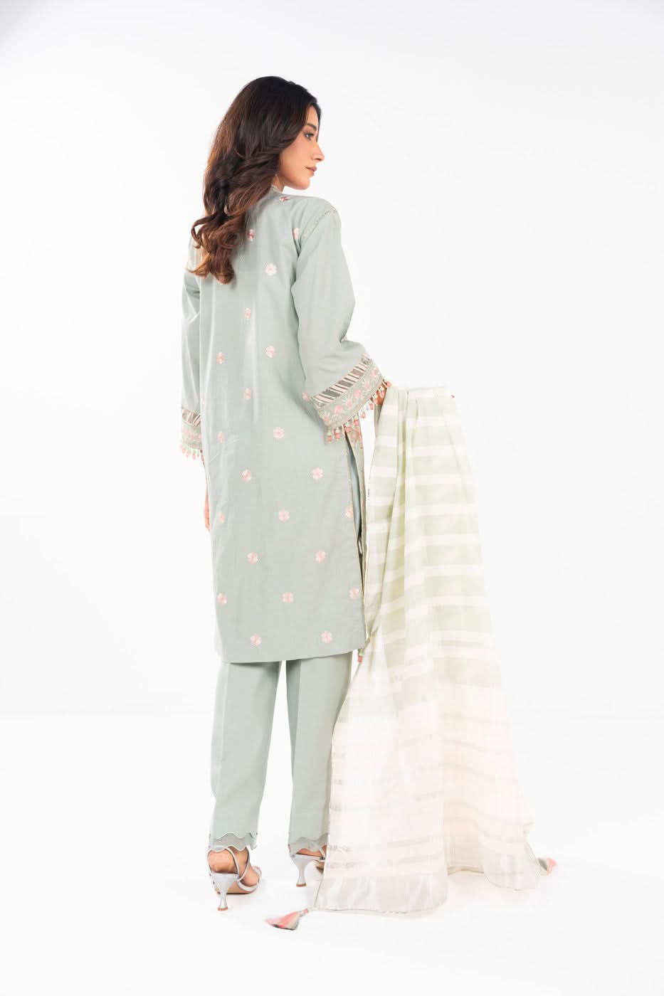 Al Karam | Festive Summer 25 | A-16 XS Light Gray Lawn