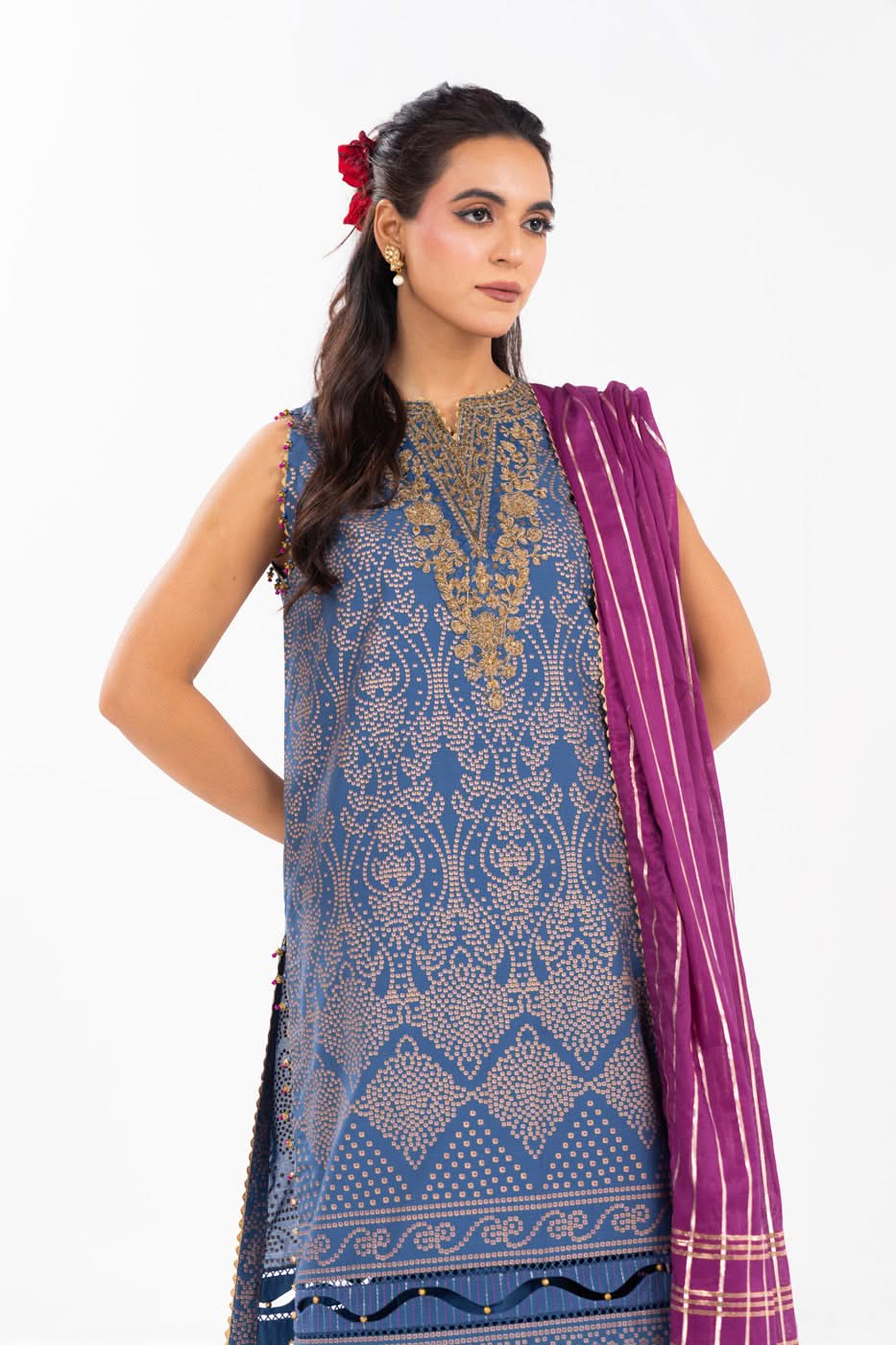 Al Karam | Festive Summer 25 | A-17 L Blue Lawn