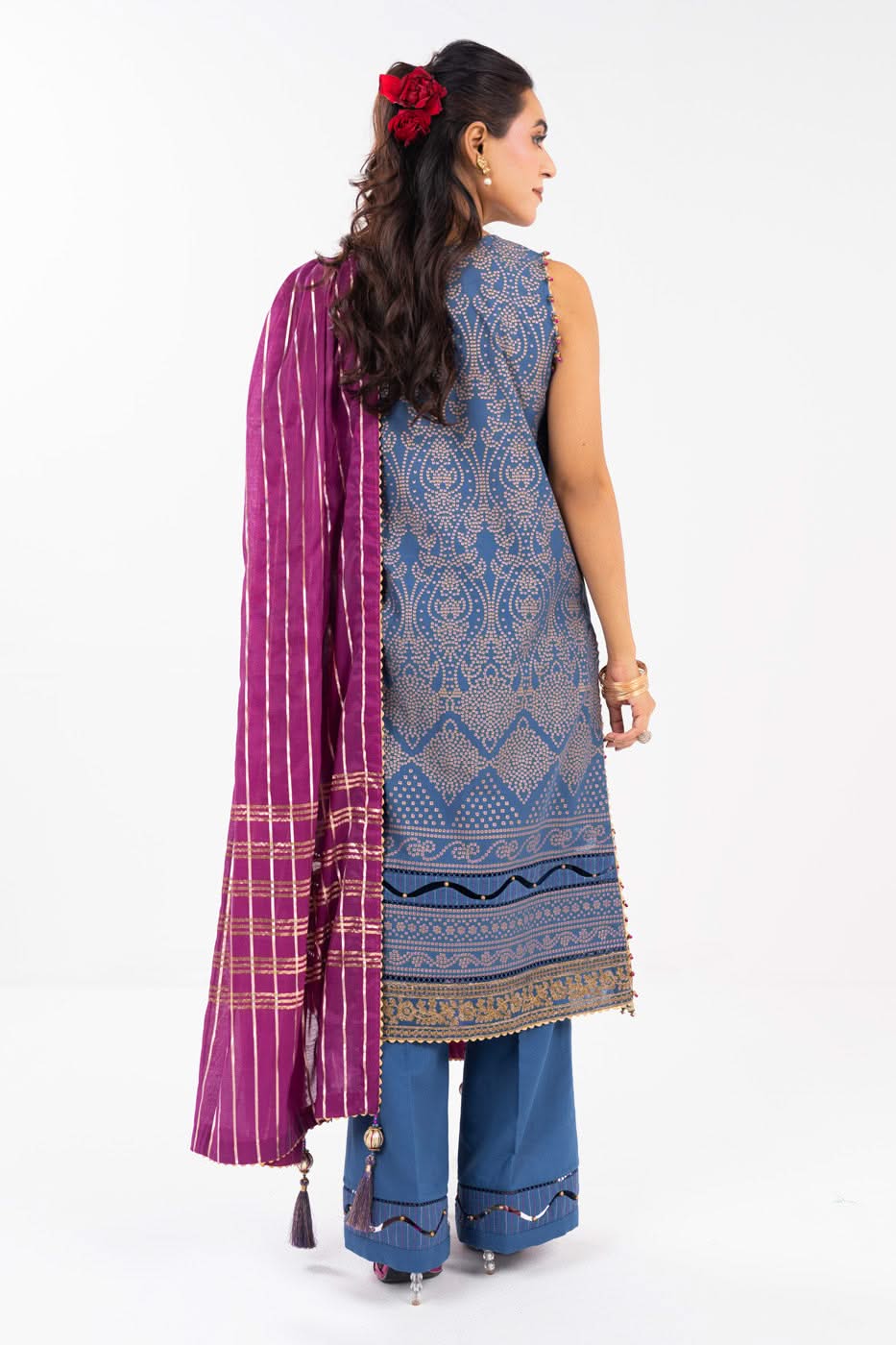 Al Karam | Festive Summer 25 | A-17 XS Blue Lawn