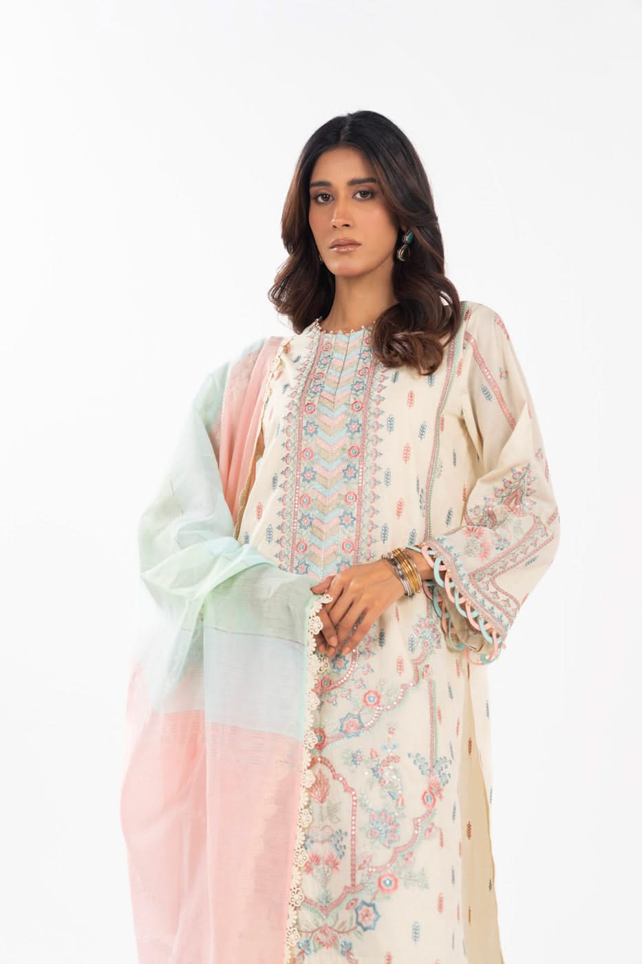 Al Karam | Festive Summer 25 | A-03 M Ivory Lawn