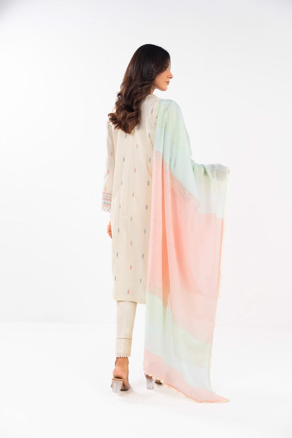 Al Karam | Festive Summer 25 | A-03 XS Ivory Lawn